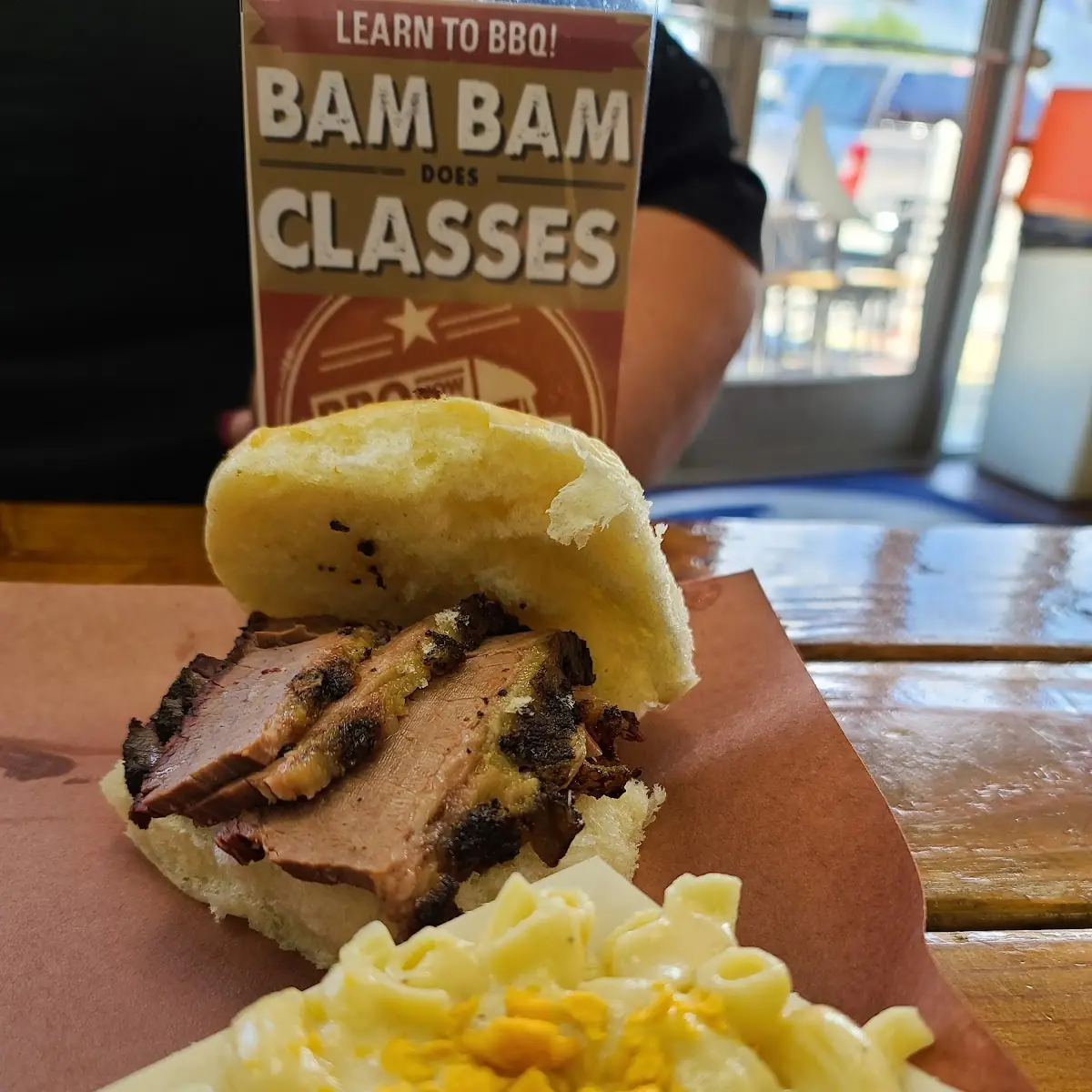 Mac and Cheese Brisket Burger