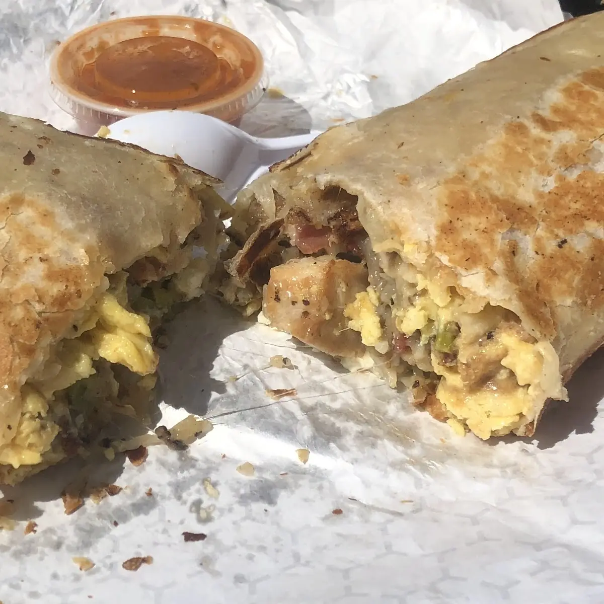 Pork Belly Breakfast Burrito