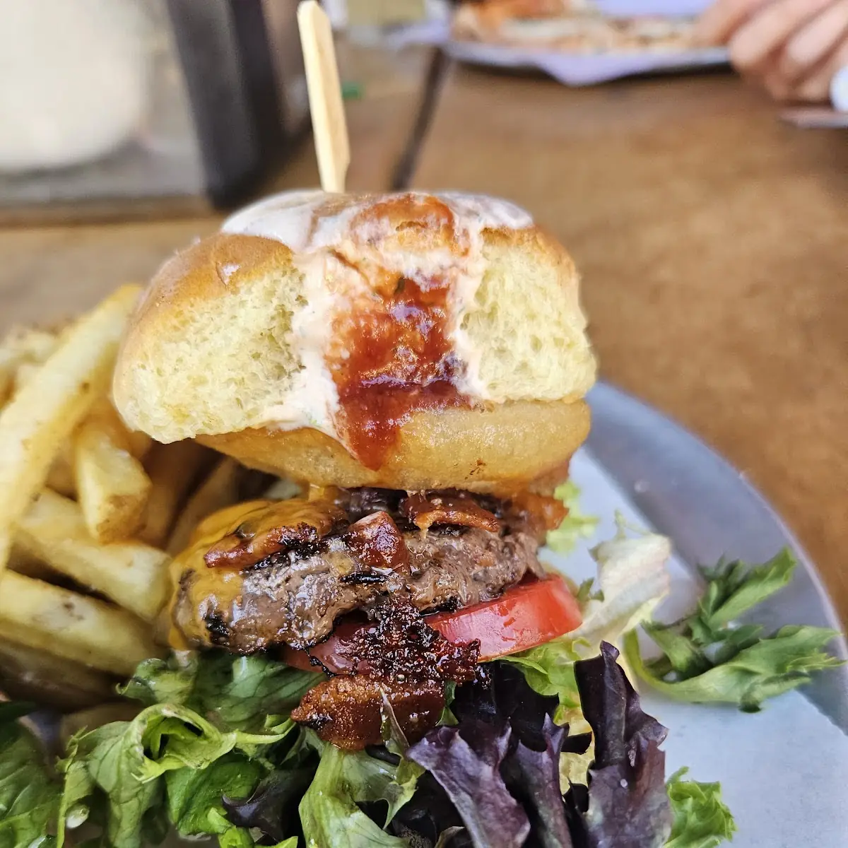 Wagyu BBQ Bacon Cheeseburger Slider