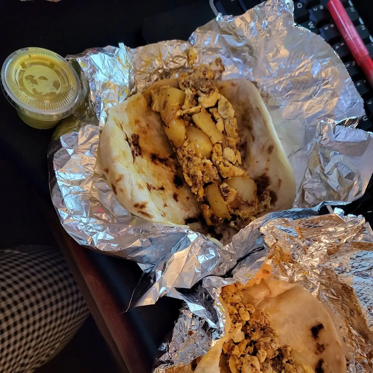 Chorizo Egg Potato Taco