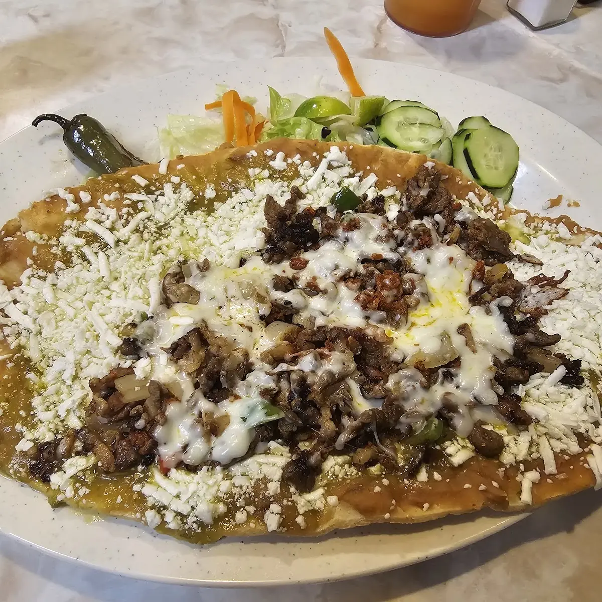 Huarache De Chicharron Prensado
