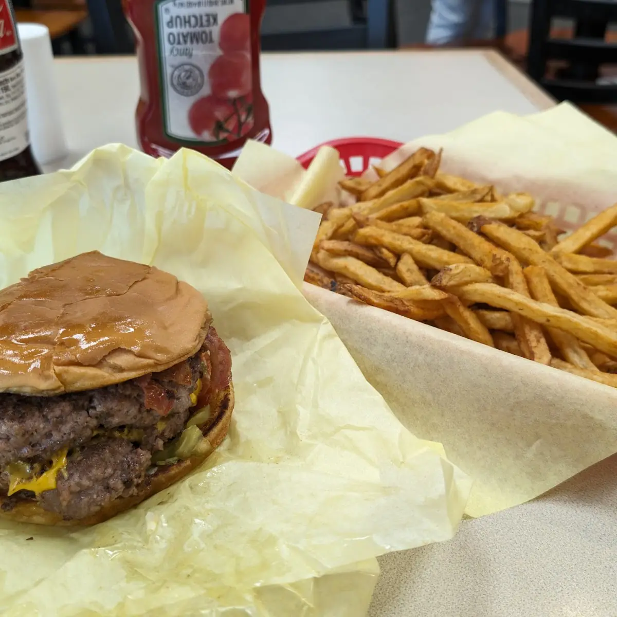 Medium Double Cheeseburger with Fries