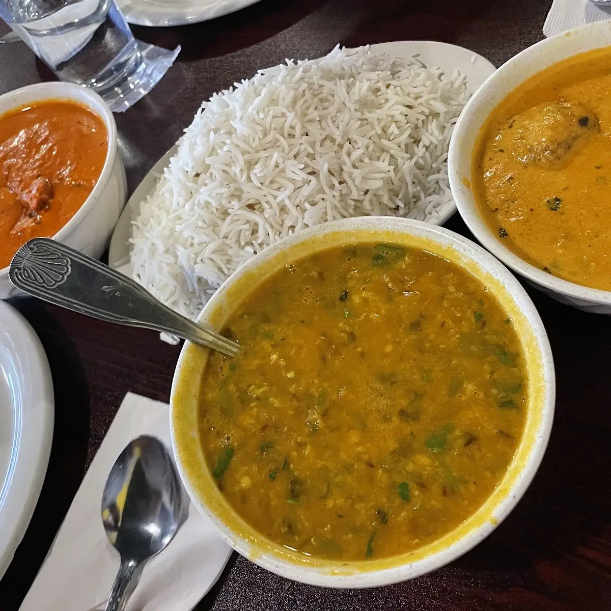 Yellow Dal and Chicken Tikka Masala