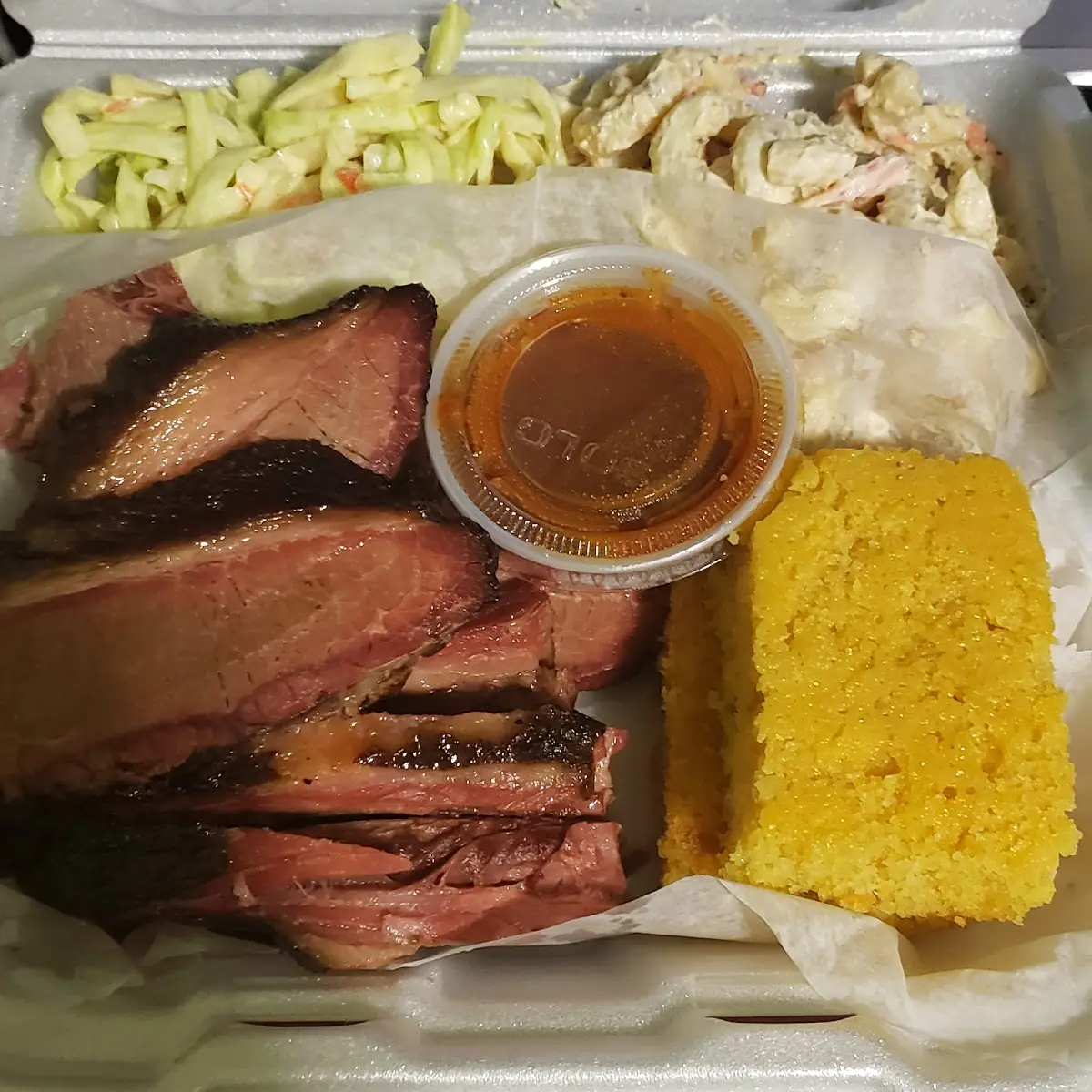 Beef Brisket Cornbread Coleslaw