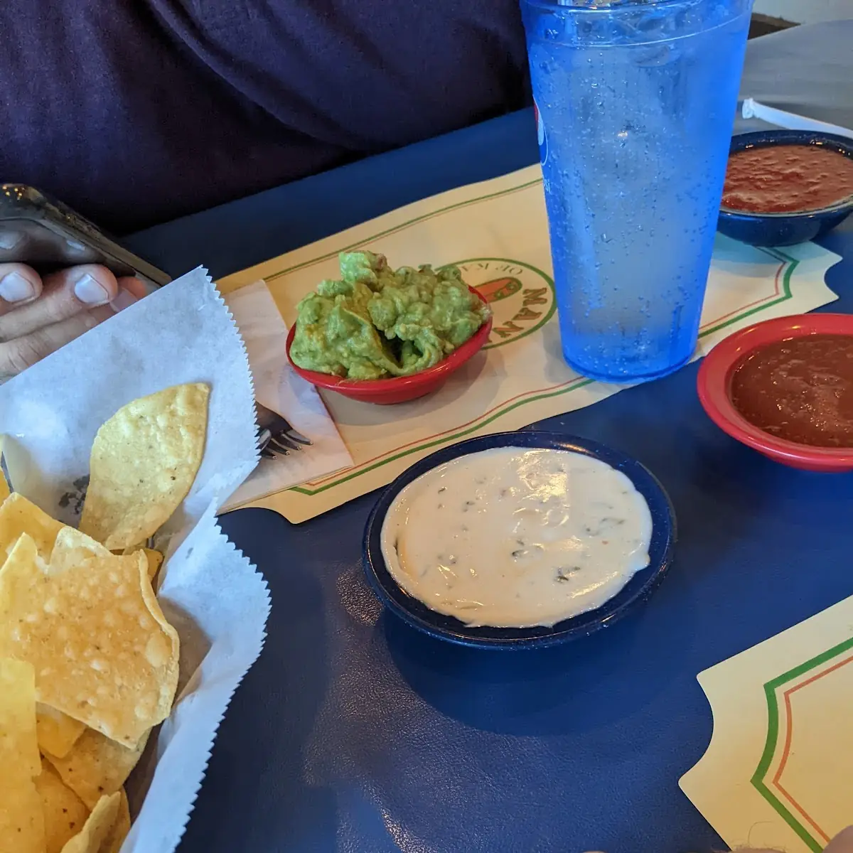 Queso Dip and Guacamole