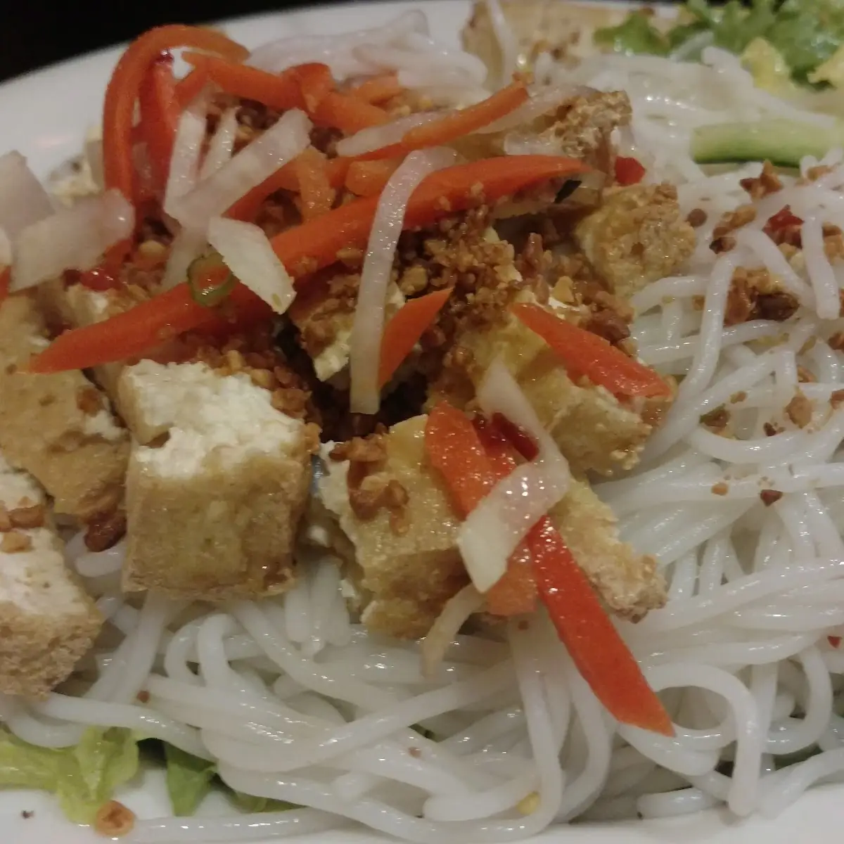Fried Tofu and Noodles