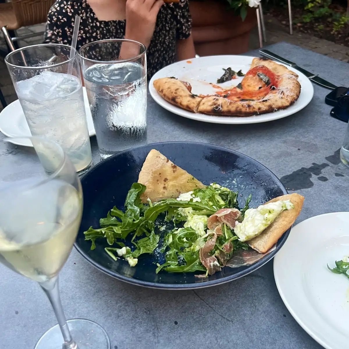 Margherita Pizza in the Back