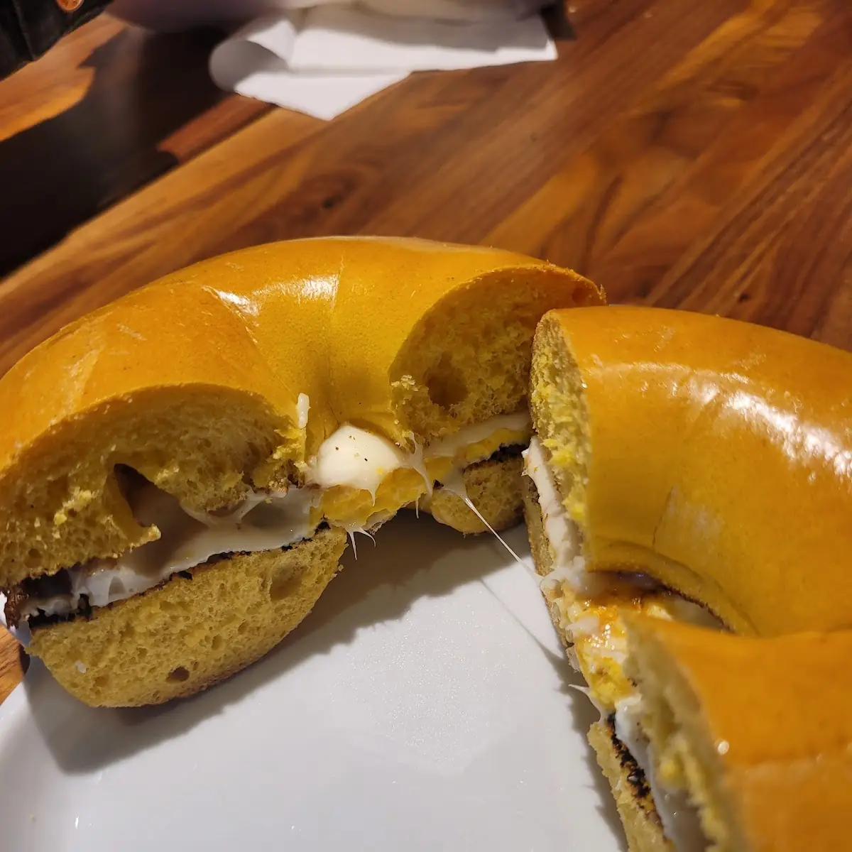 Egg and Cheese on an Egg Roll