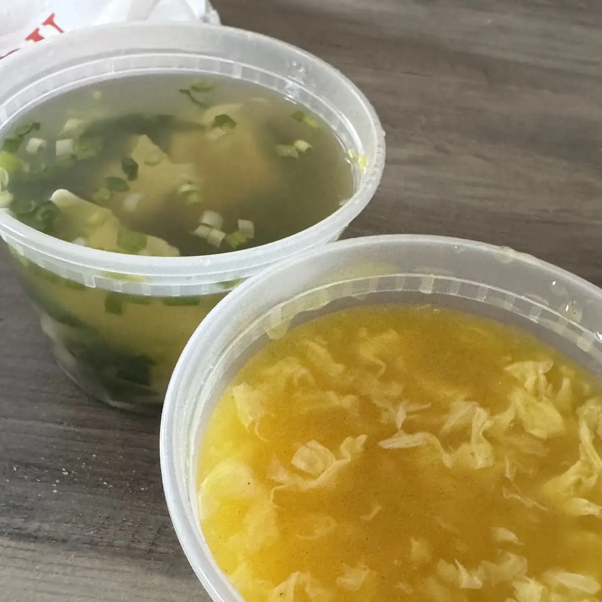Wonton Soup and Egg Drop Soup
