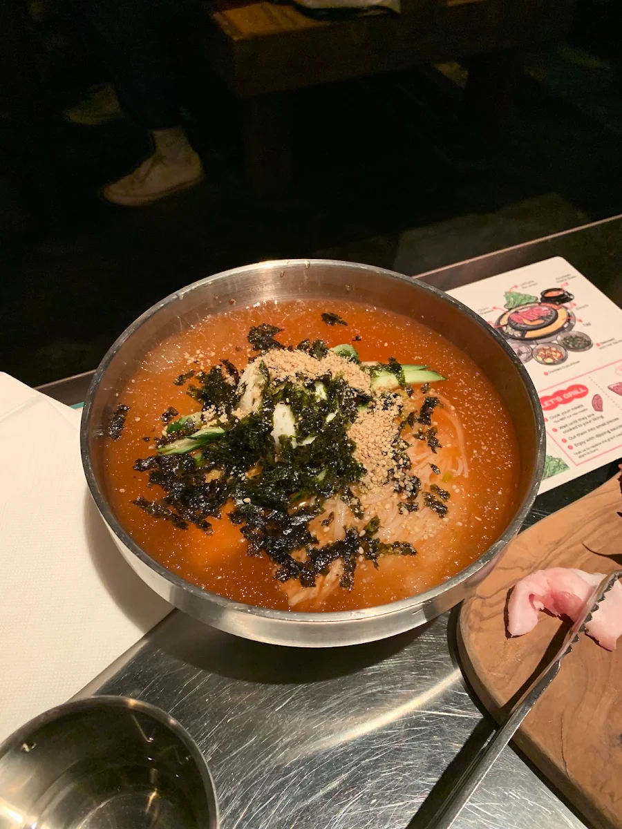 Cold Kimchi Noodles, Daldongnae Korean BBQ - Waterloo