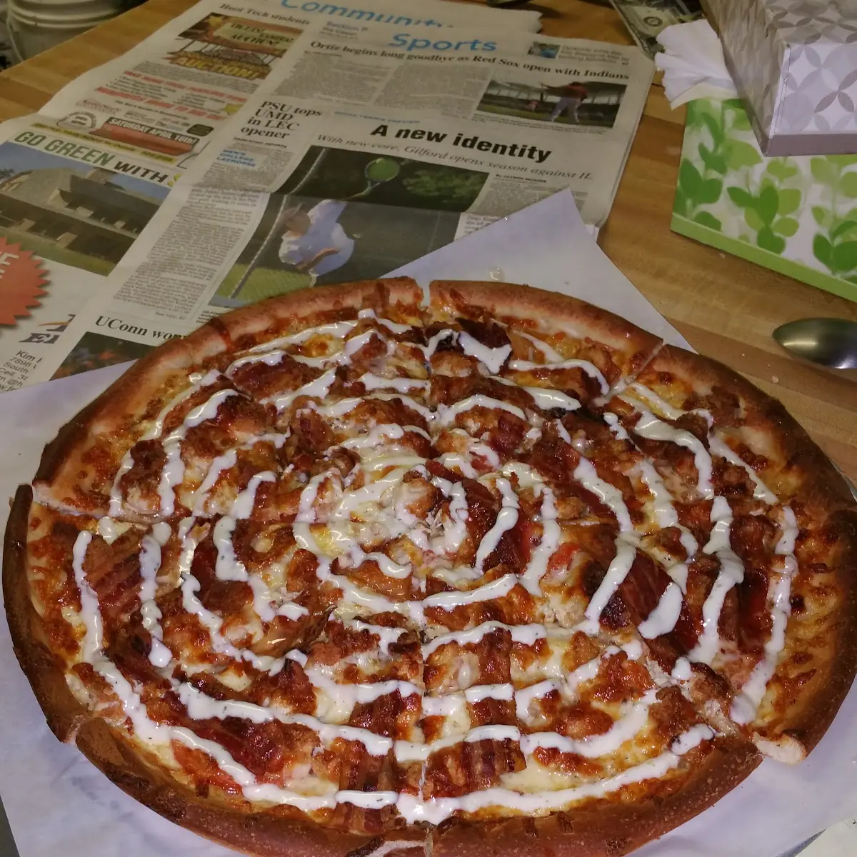 Chicken Bacon Ranch Pizza