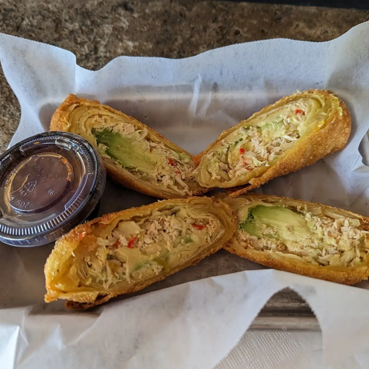 Avocado & Chicken Egg Rolls