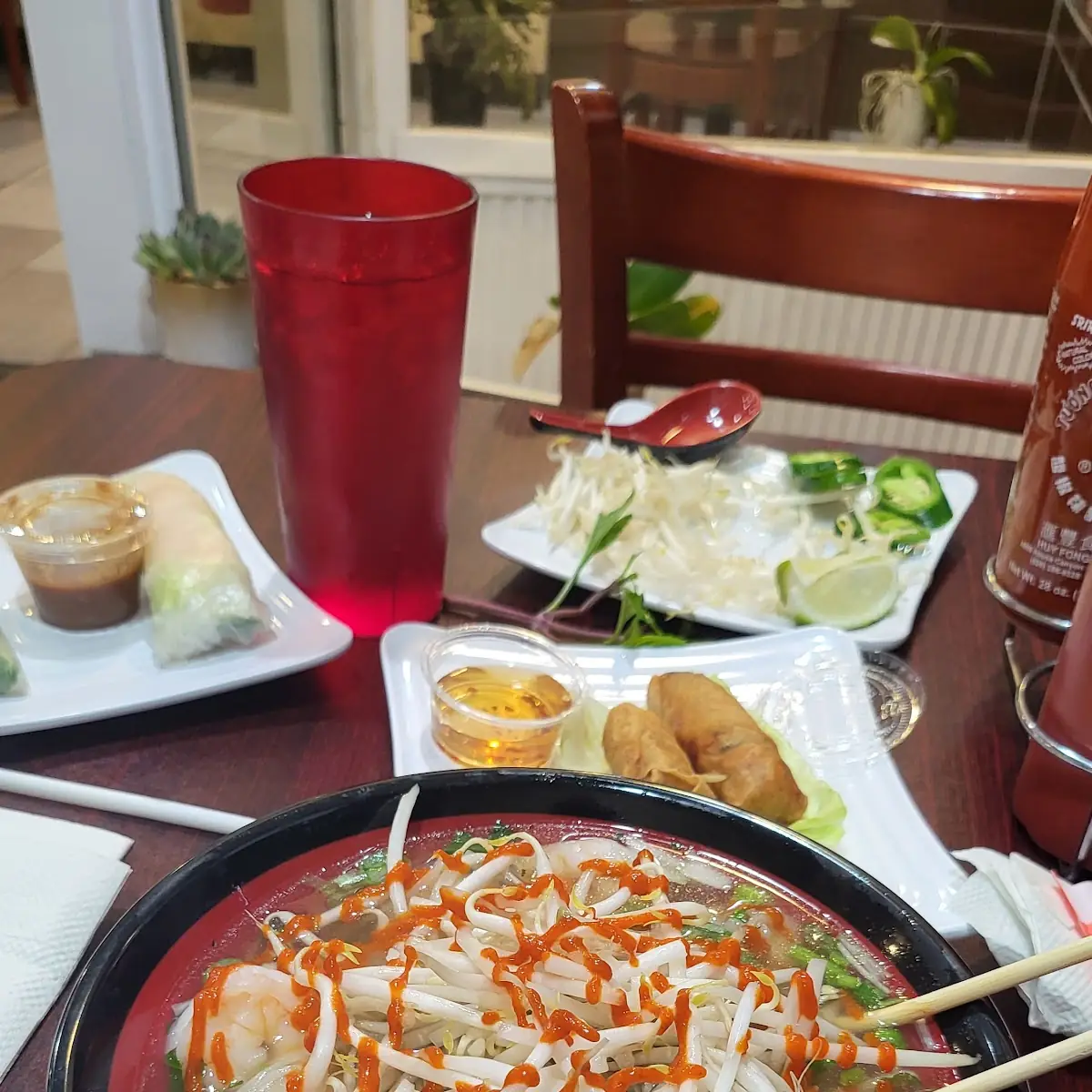 Seafood Pho Noodles Soup