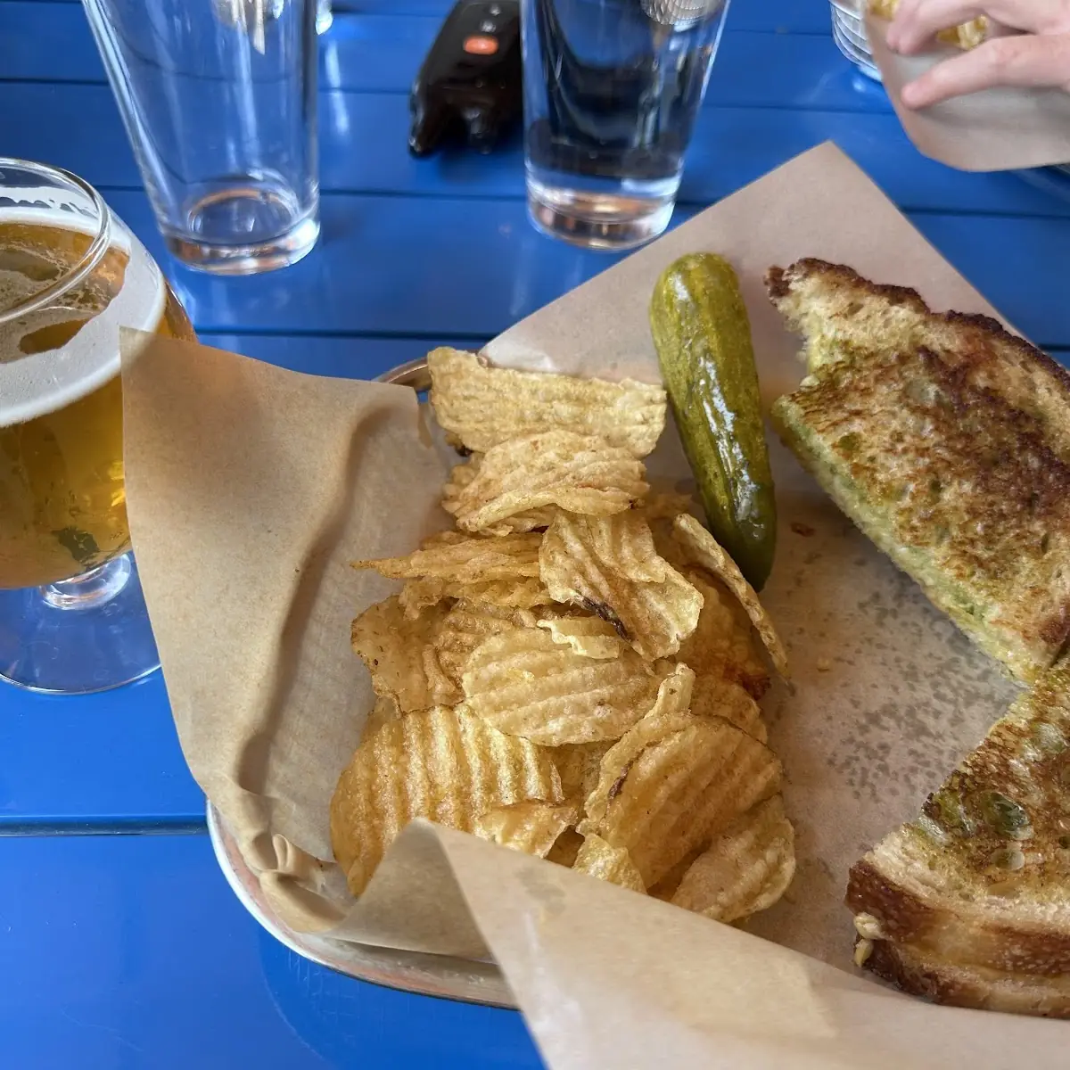 Grilled Cheese and Pesto V