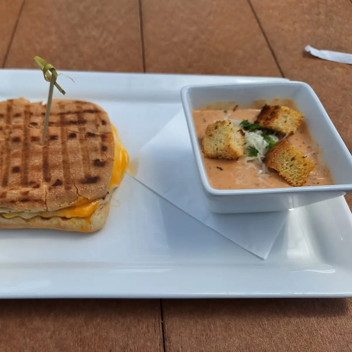 Grilled Cheese with Tomato Basil Soup