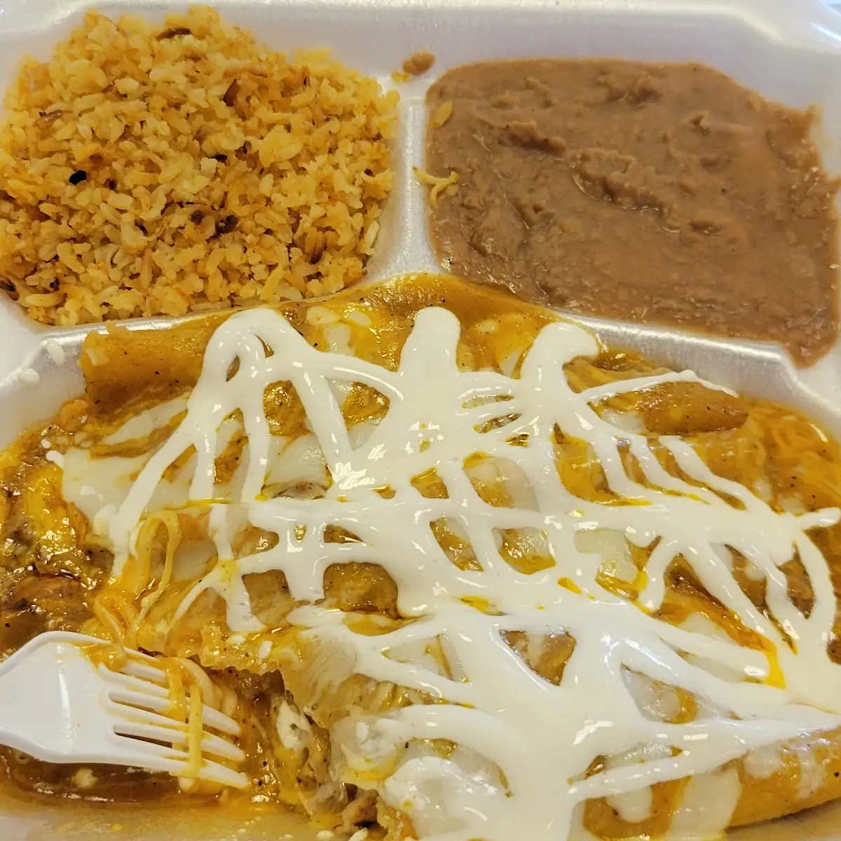 Chicken Enchilada Plate