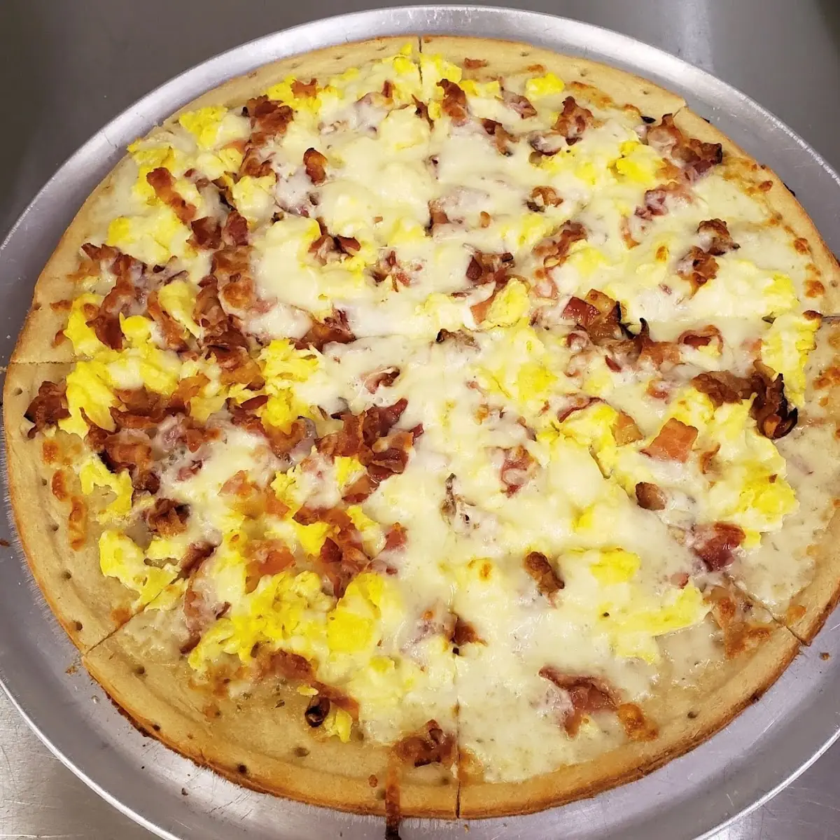 16 Thin Crust Breakfast Pizza