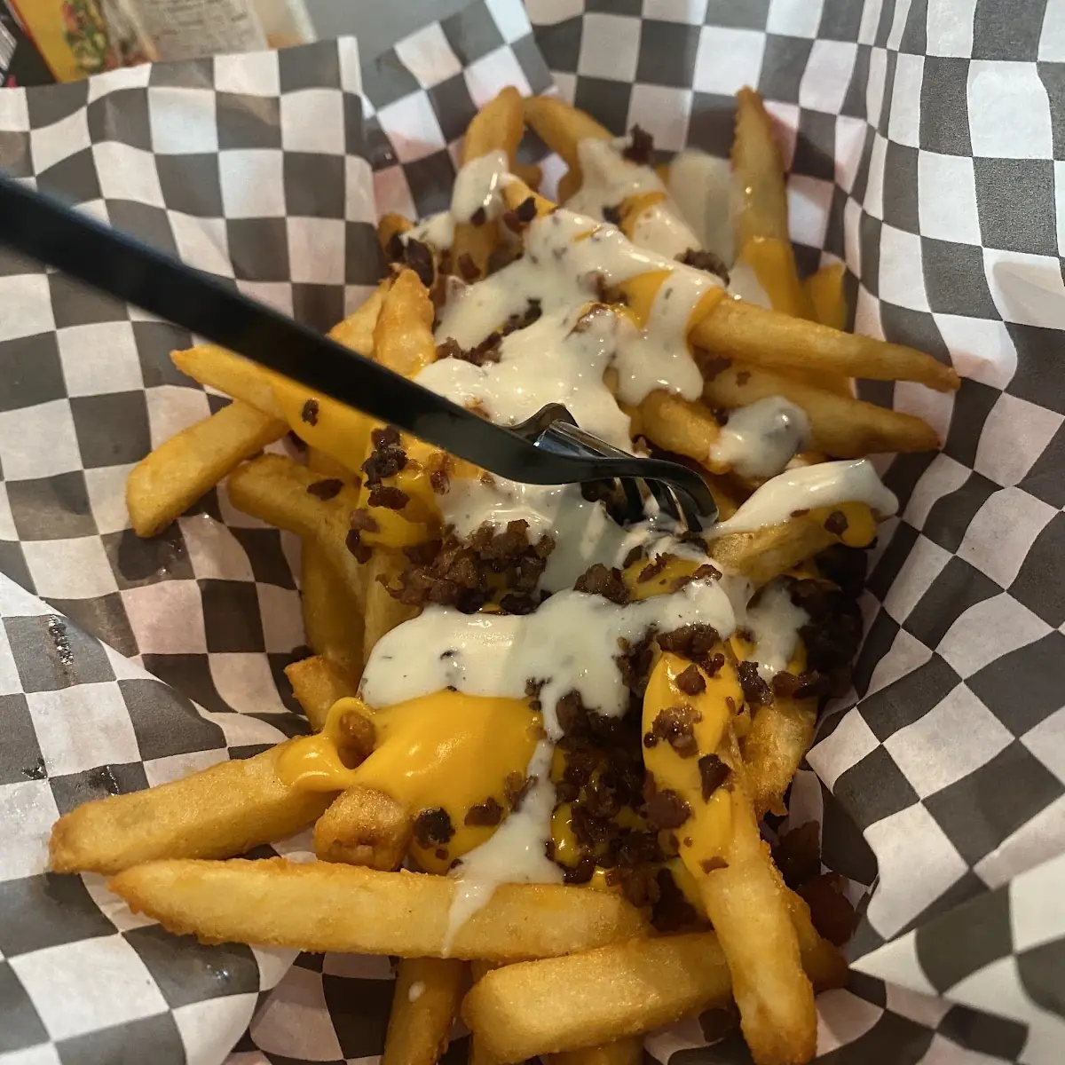 Cheesesteak Burger with Loaded Fries