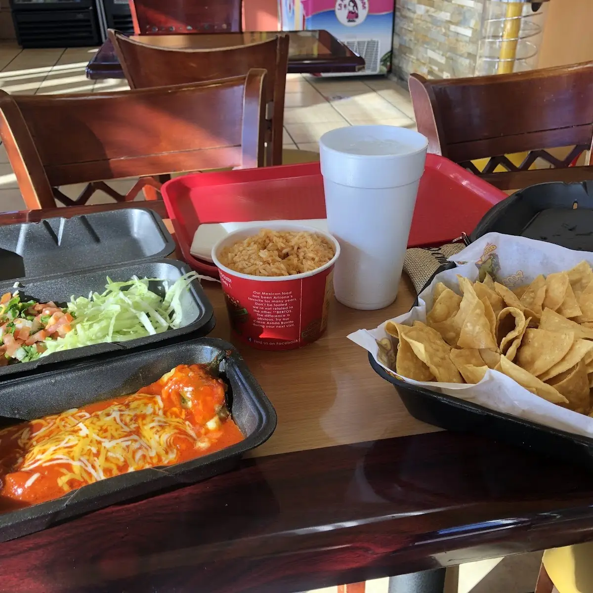 Chili Relleno Rice Chips and Salsa