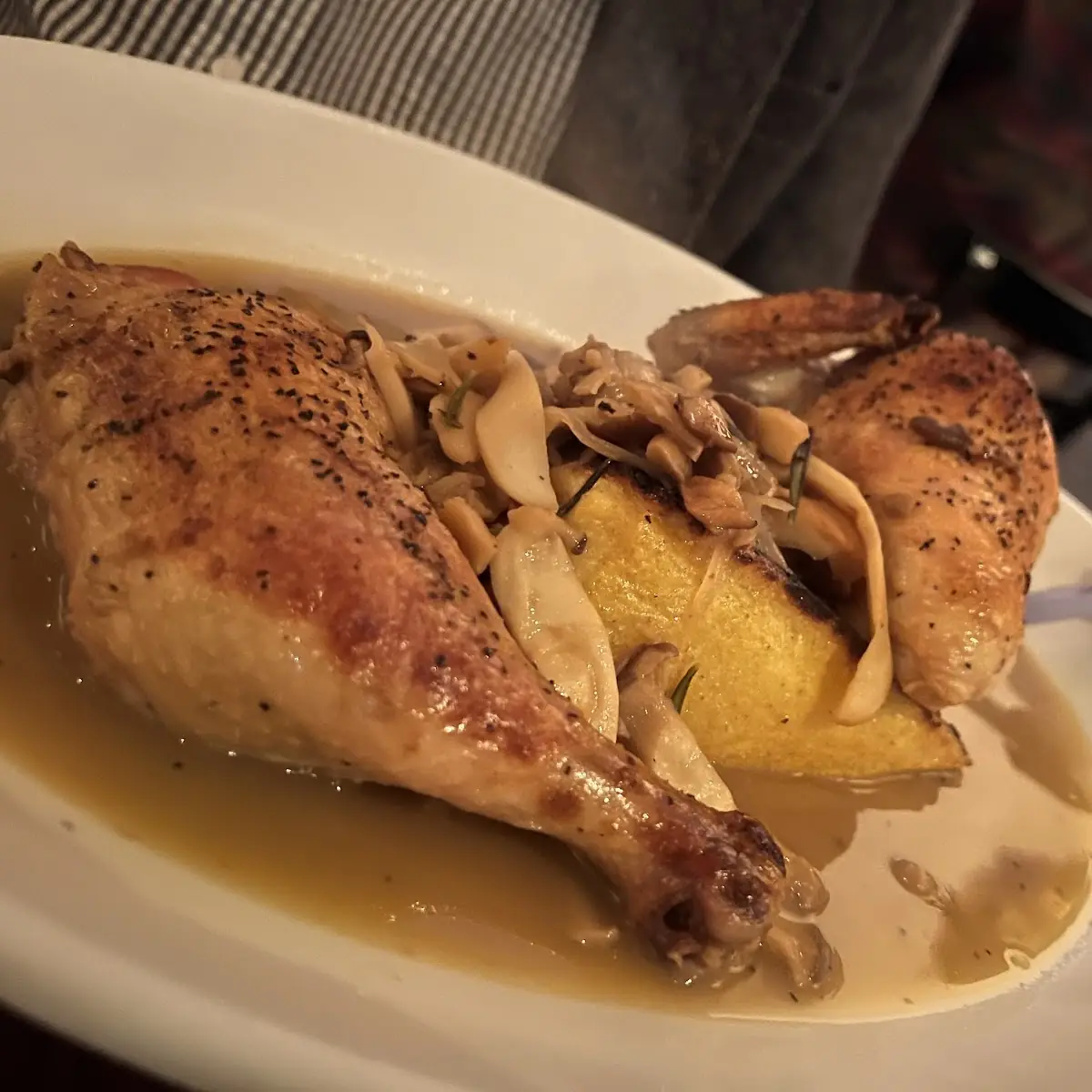 Roasted Chicken w Polenta