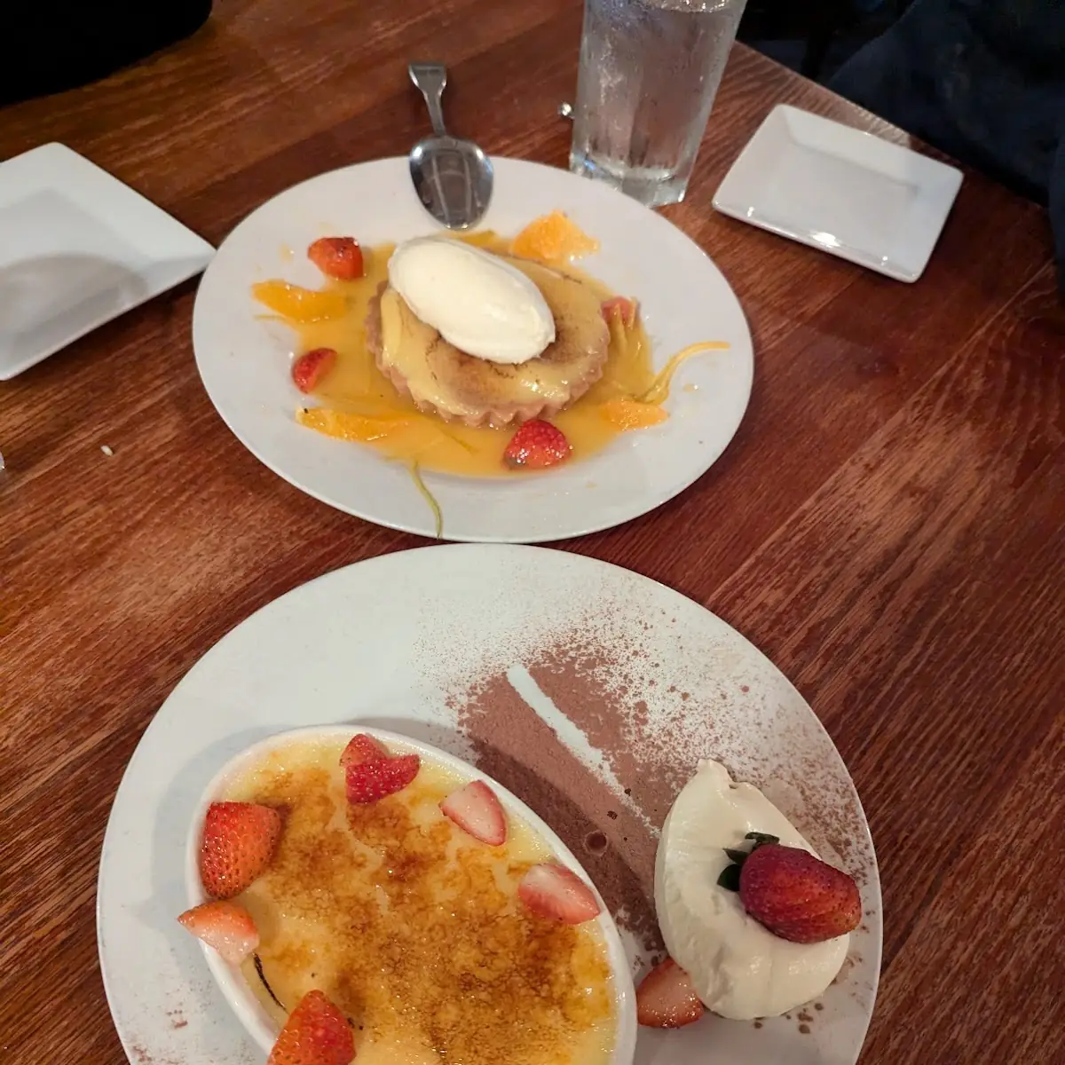 Lemon Tart and Creme Brulee