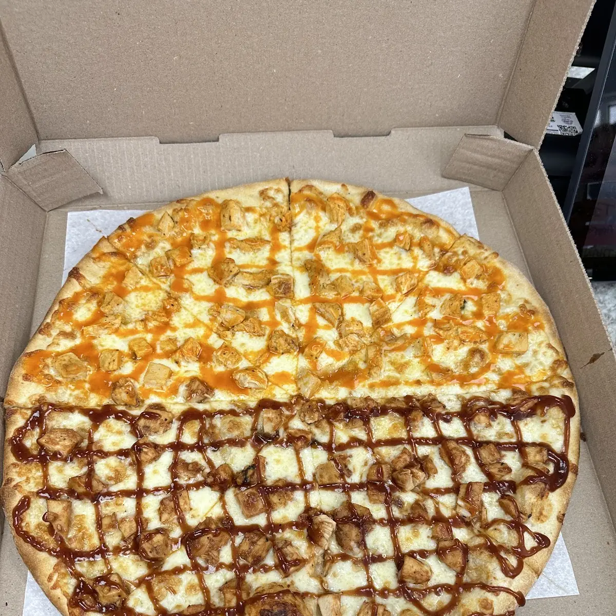 BBQ Chicken Buffalo Chicken Pizza