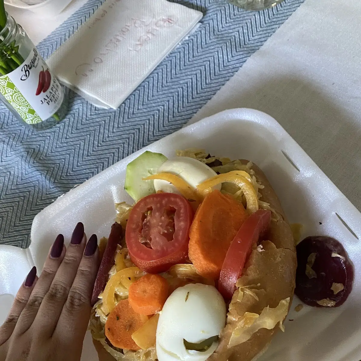 Pan Con Pollo Frito