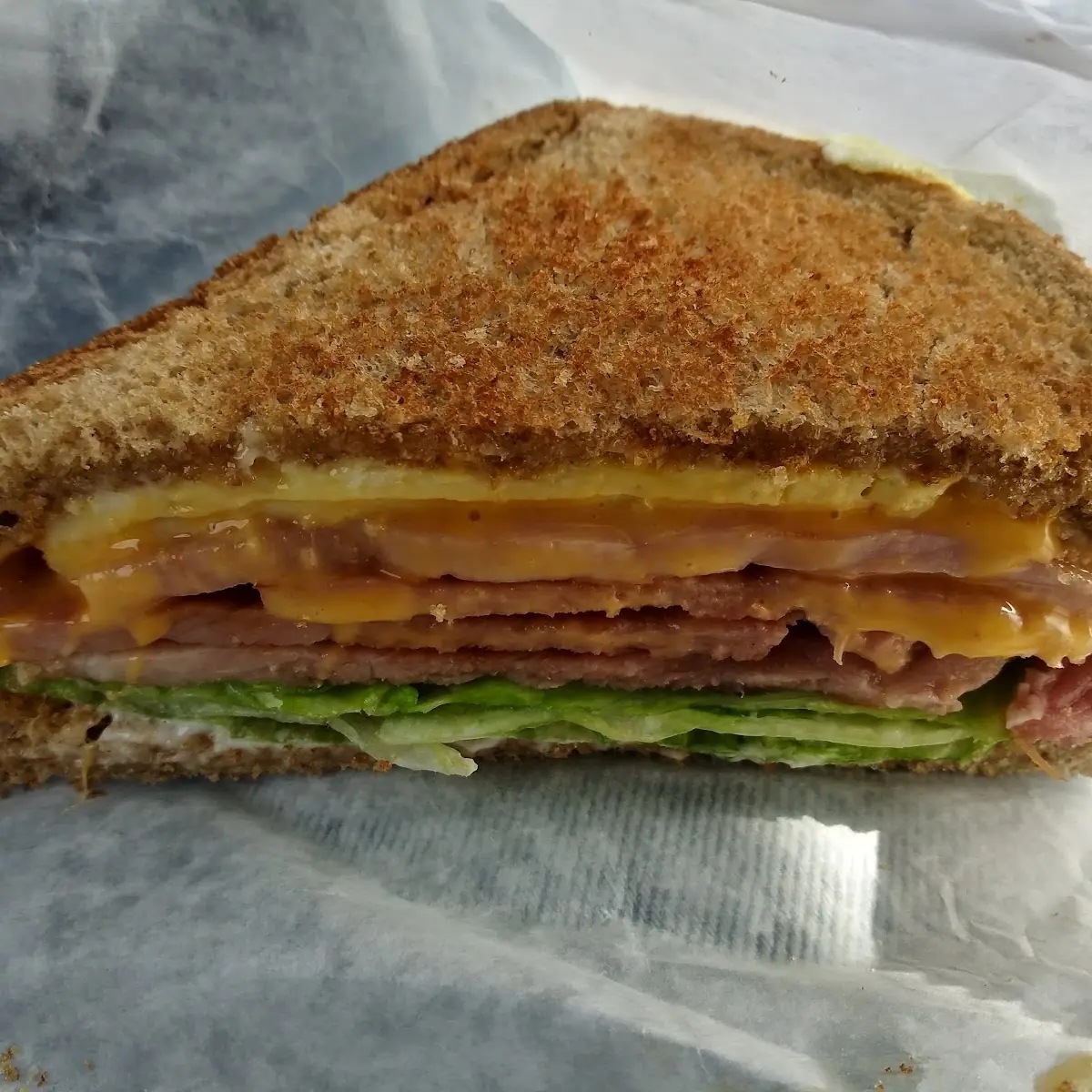 Ham Egg and Cheese Sandwich