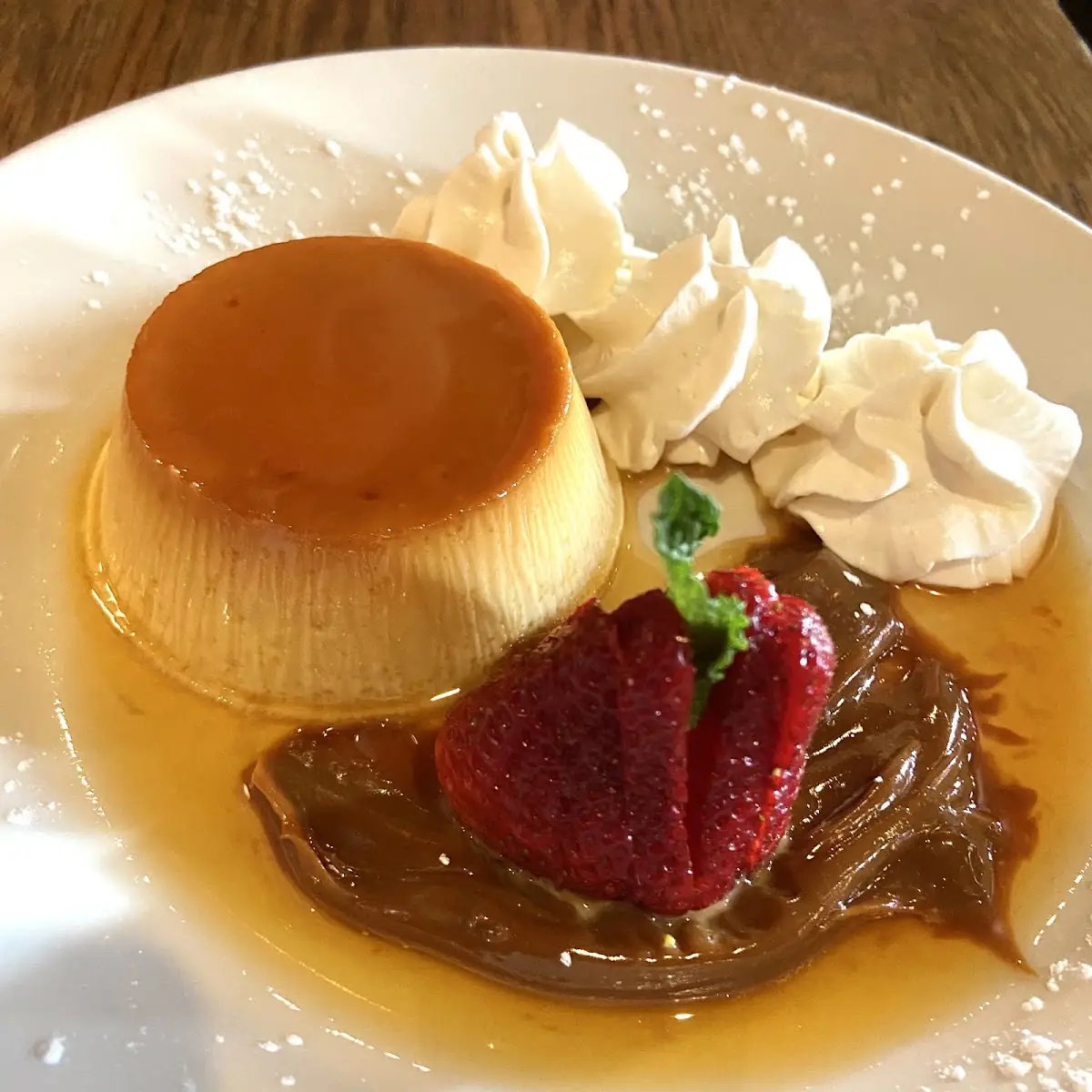 Flan with Caramel Sauce