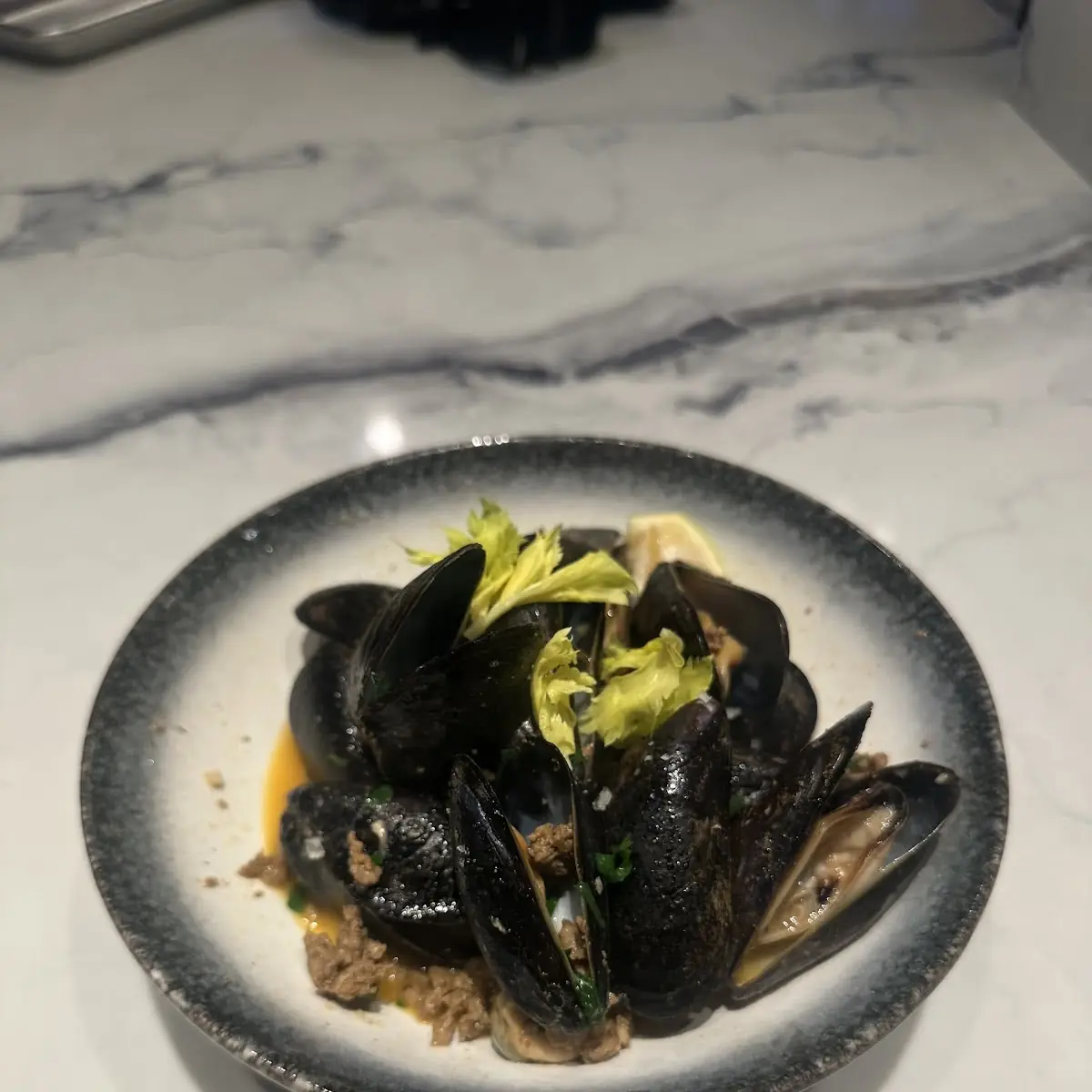 Steamed Mussels with Fresh Herbs