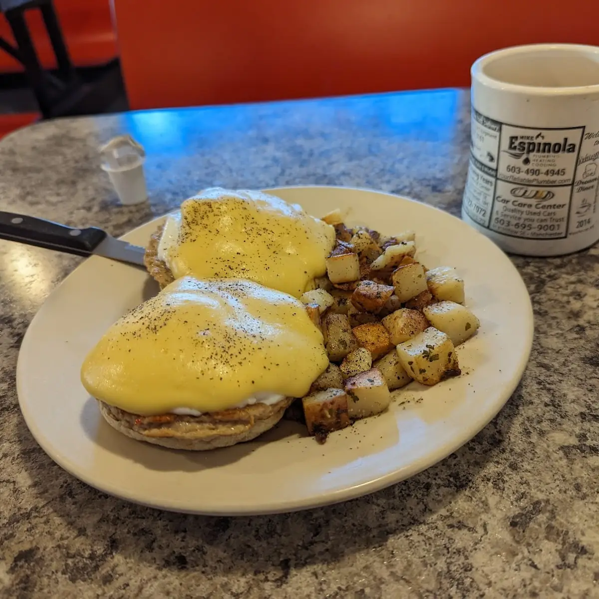 Sausage Eggs Benedict