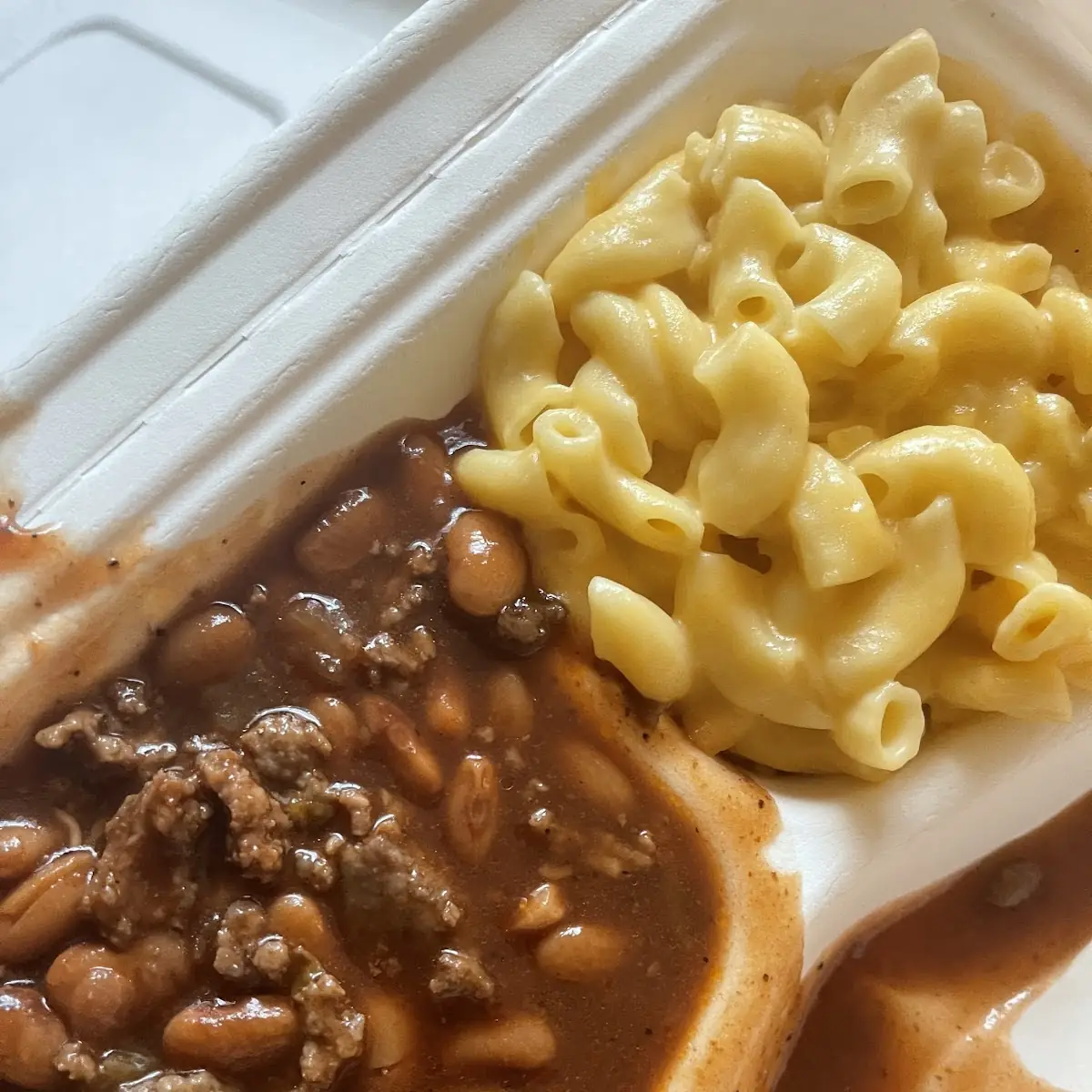 Baked Beans and Mac and Cheese