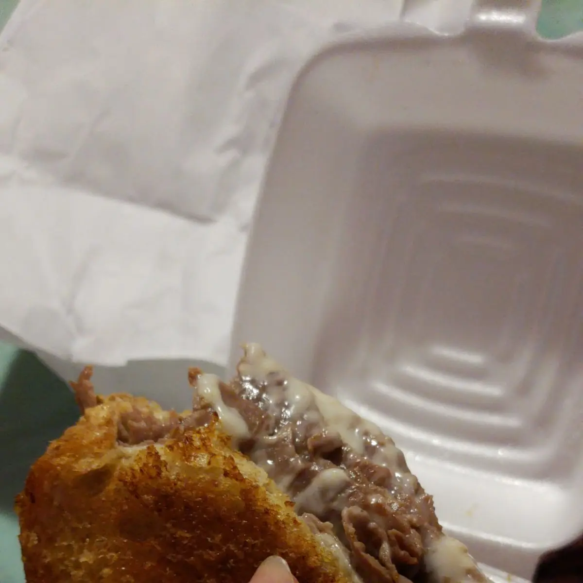 Hot Roast Beef and Swiss Cheese Sandwich