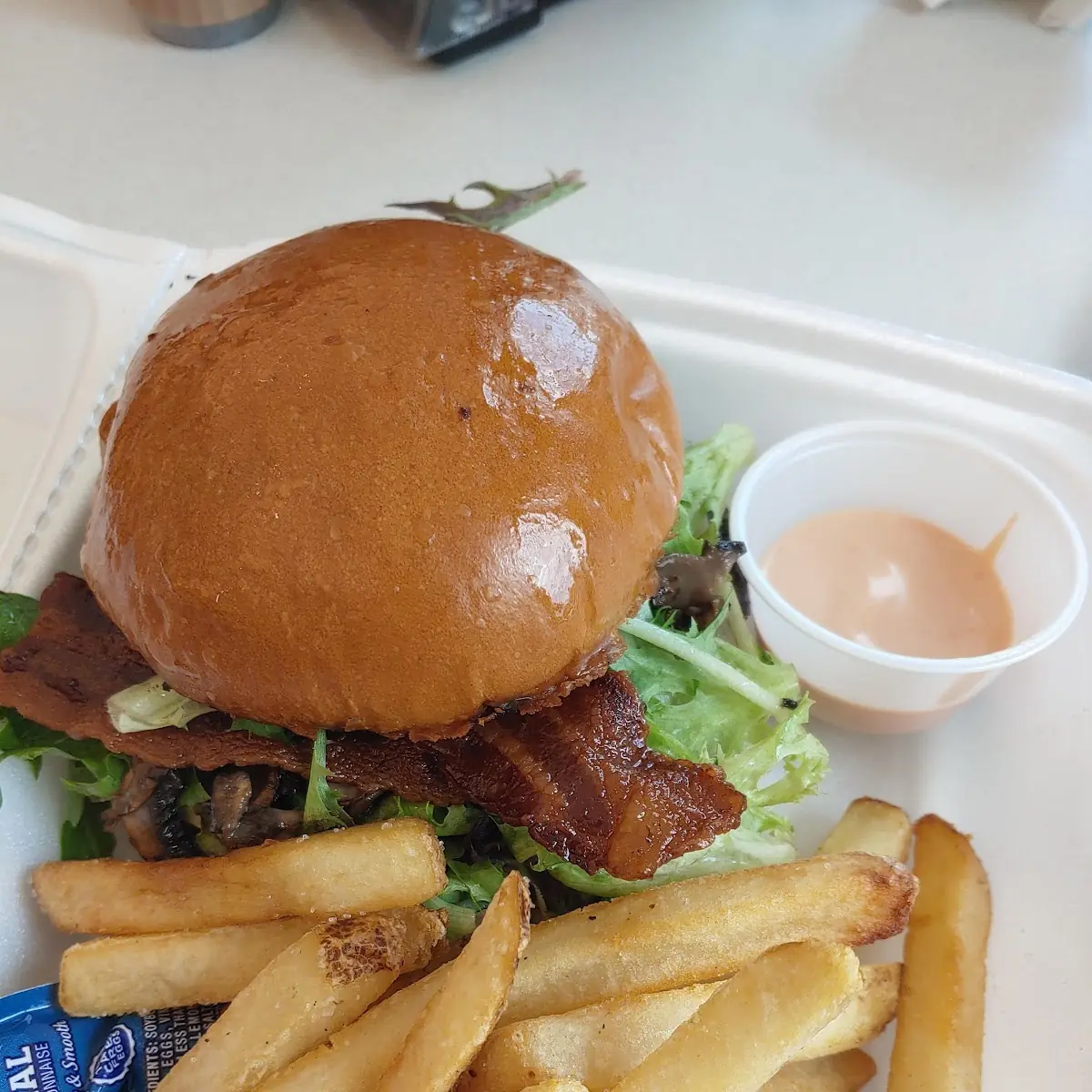 Mushroom Bacon Burger