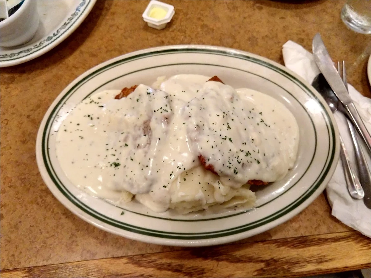 Chicken Fried Steak and Mashed Potatoes with Gravy