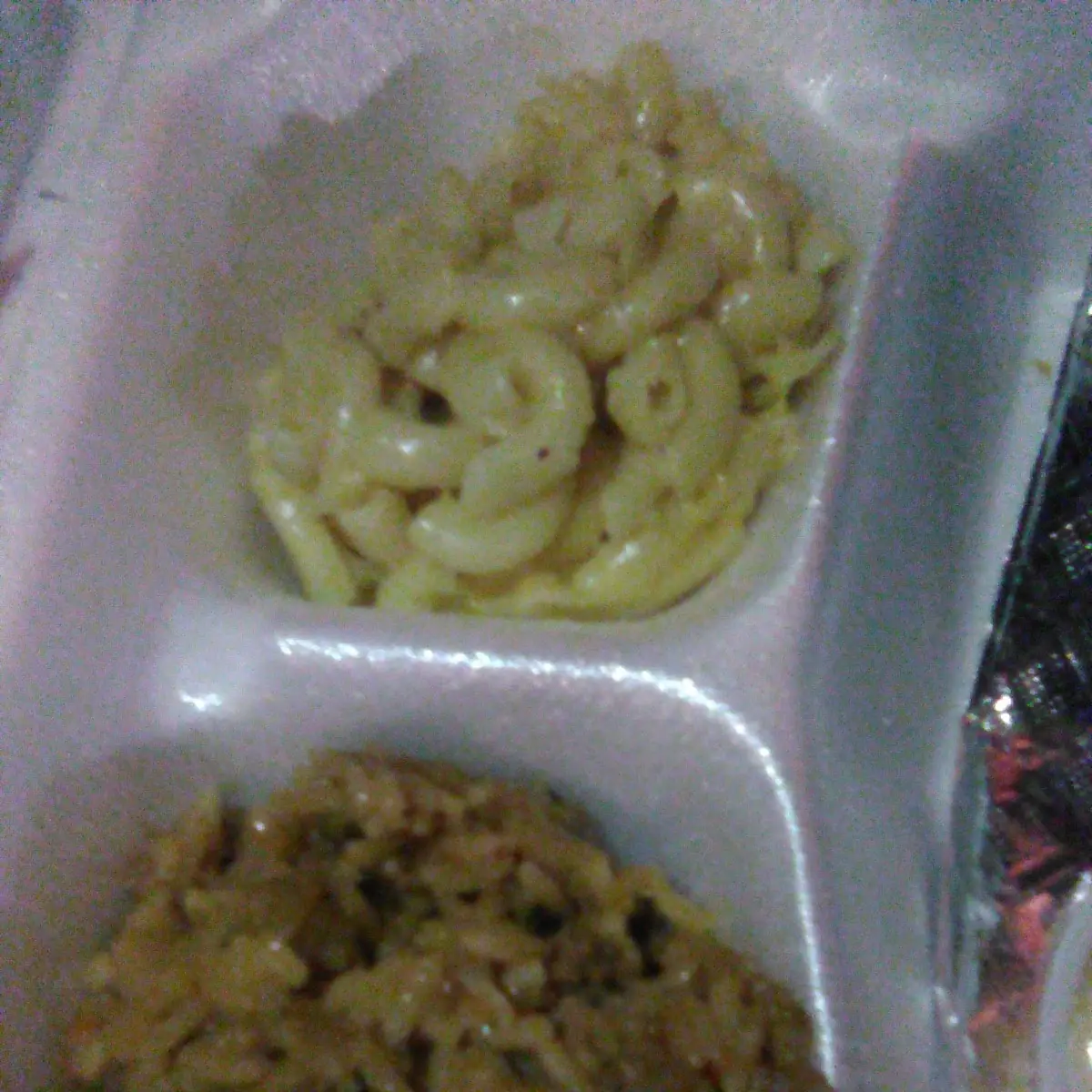 Rice and Mac and Cheese