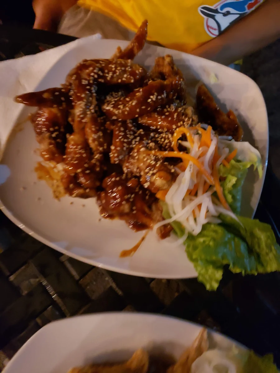 BBQ Sauce Chicken Wings, Cafe Pho Nho