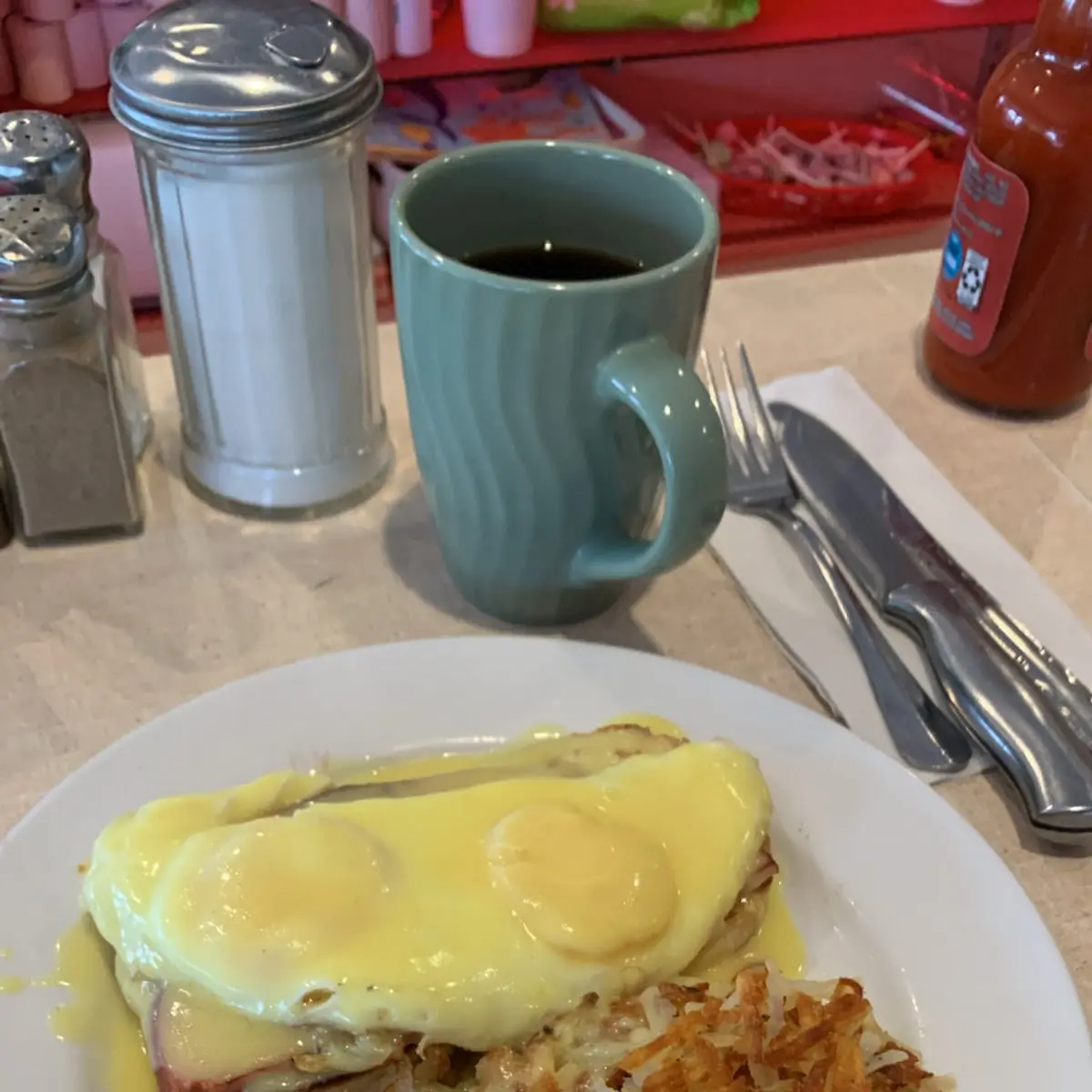 Hash Browns and Toast
