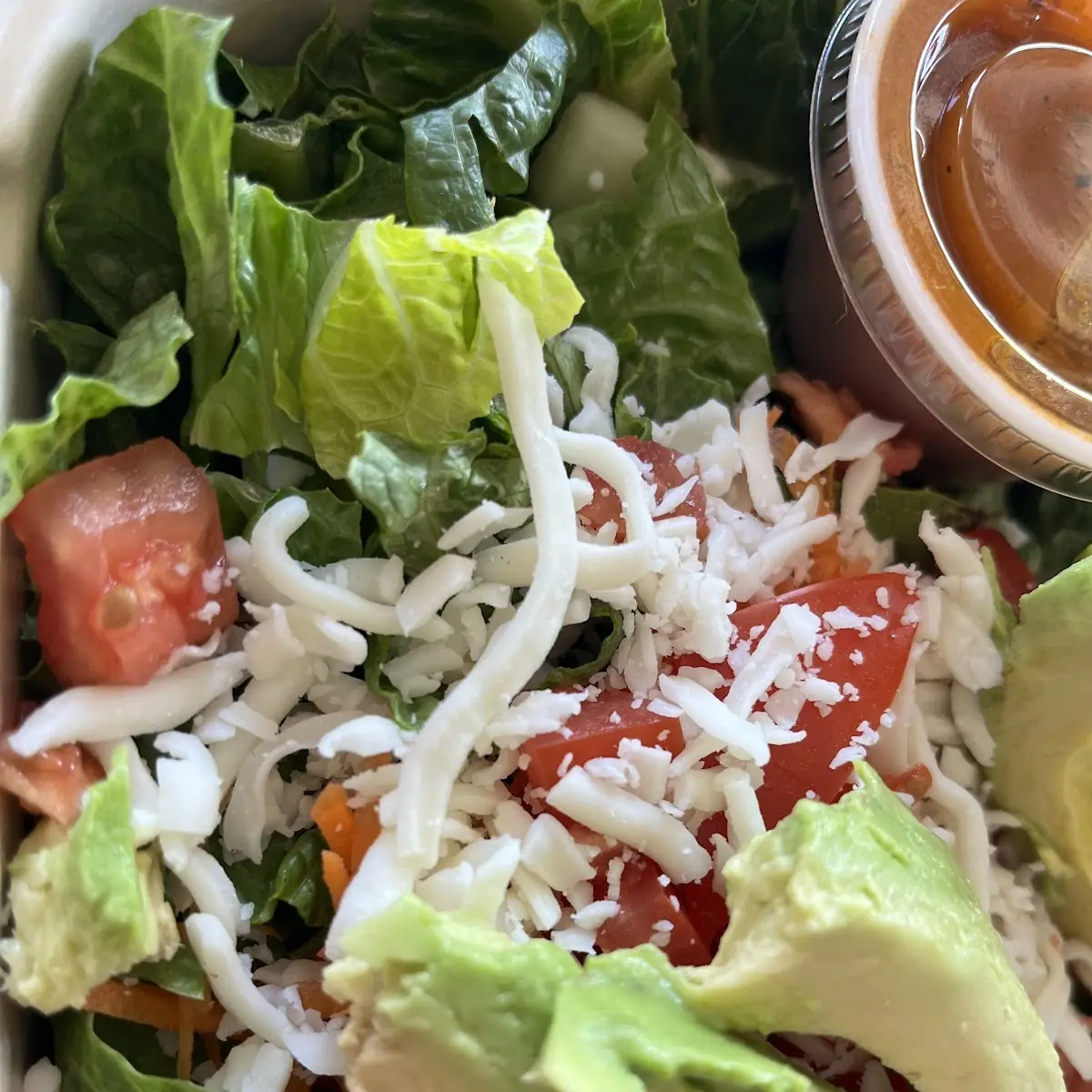 Side Salad with Avocado Slices