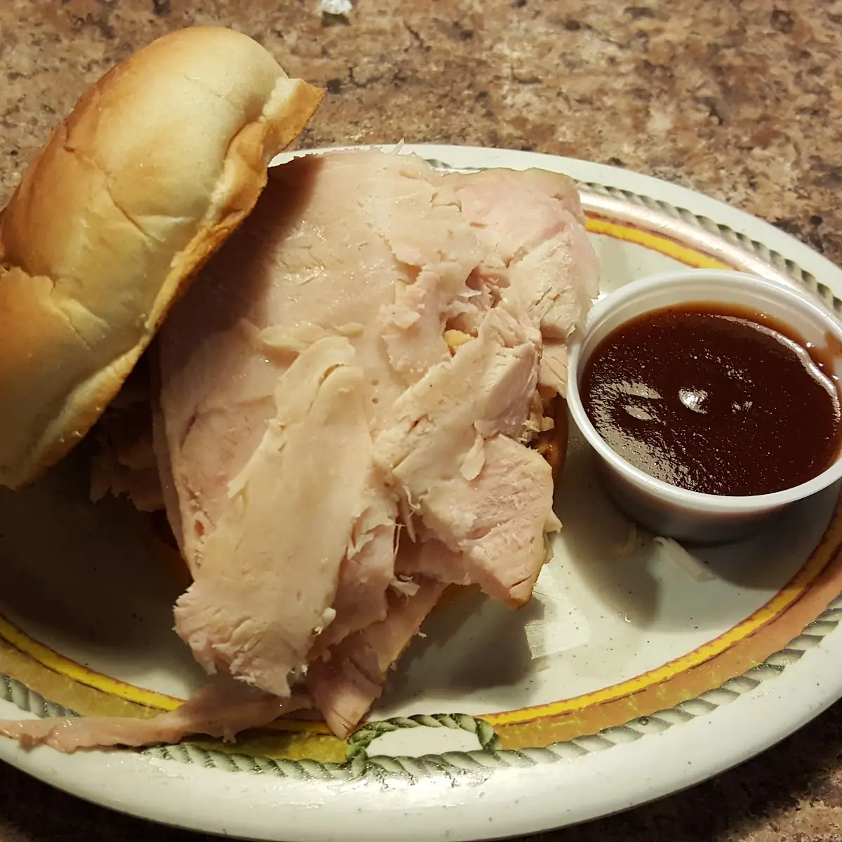Low Fat Smoked Turkey Breast Sandwich