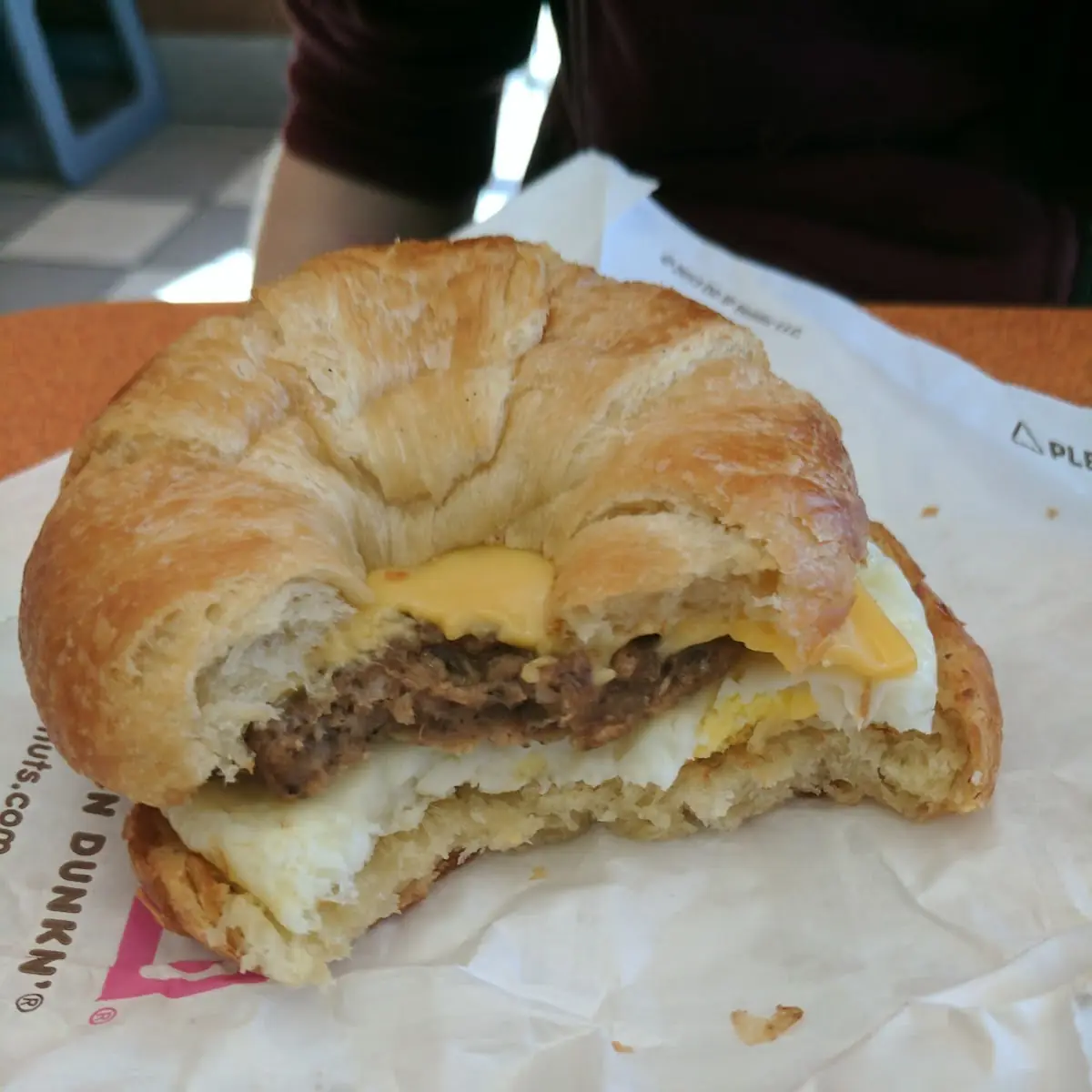 Sausage Egg and Cheese Croissant