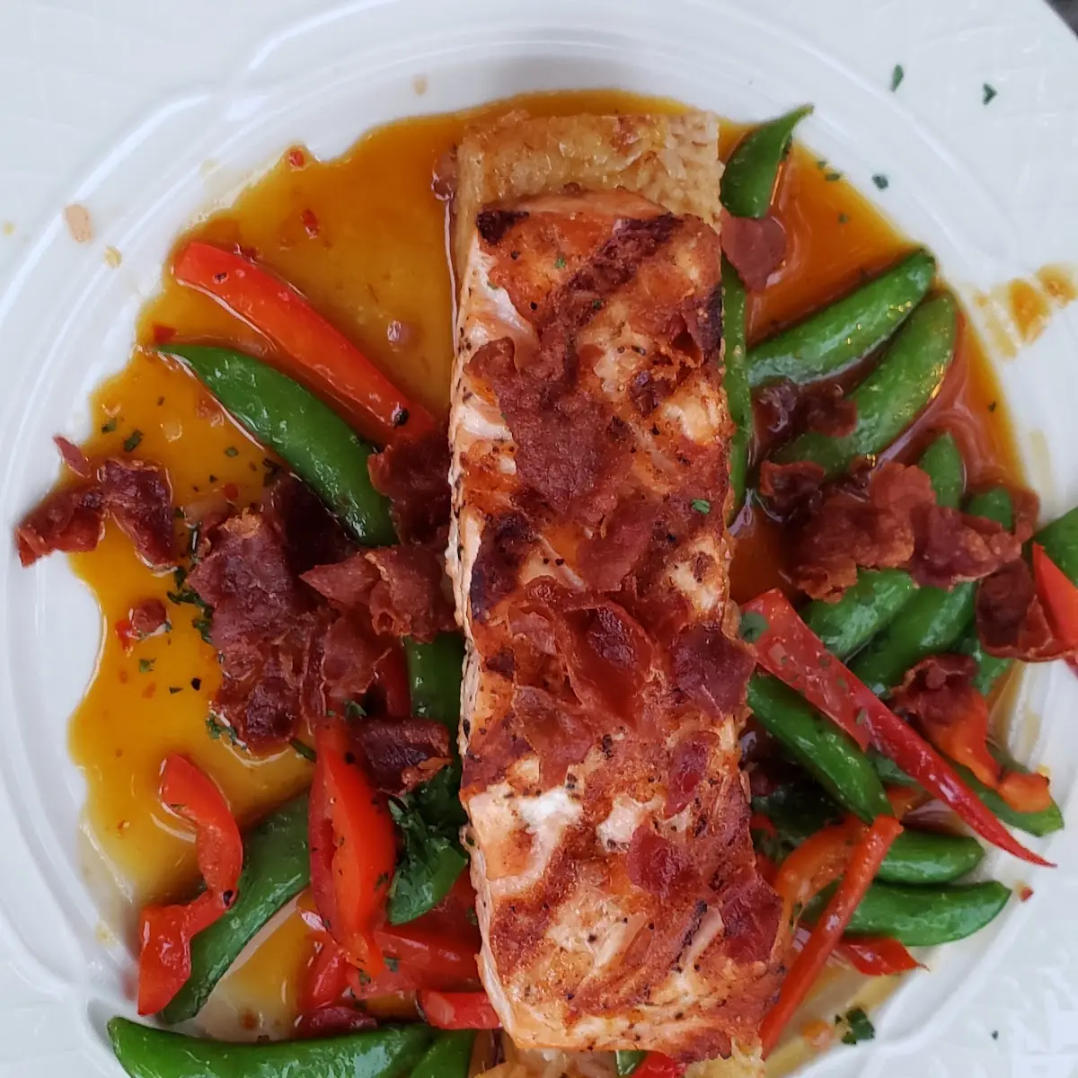 Salmon with Sticky Rice