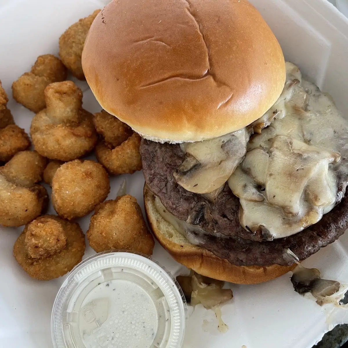 Mushroom Swiss Burger