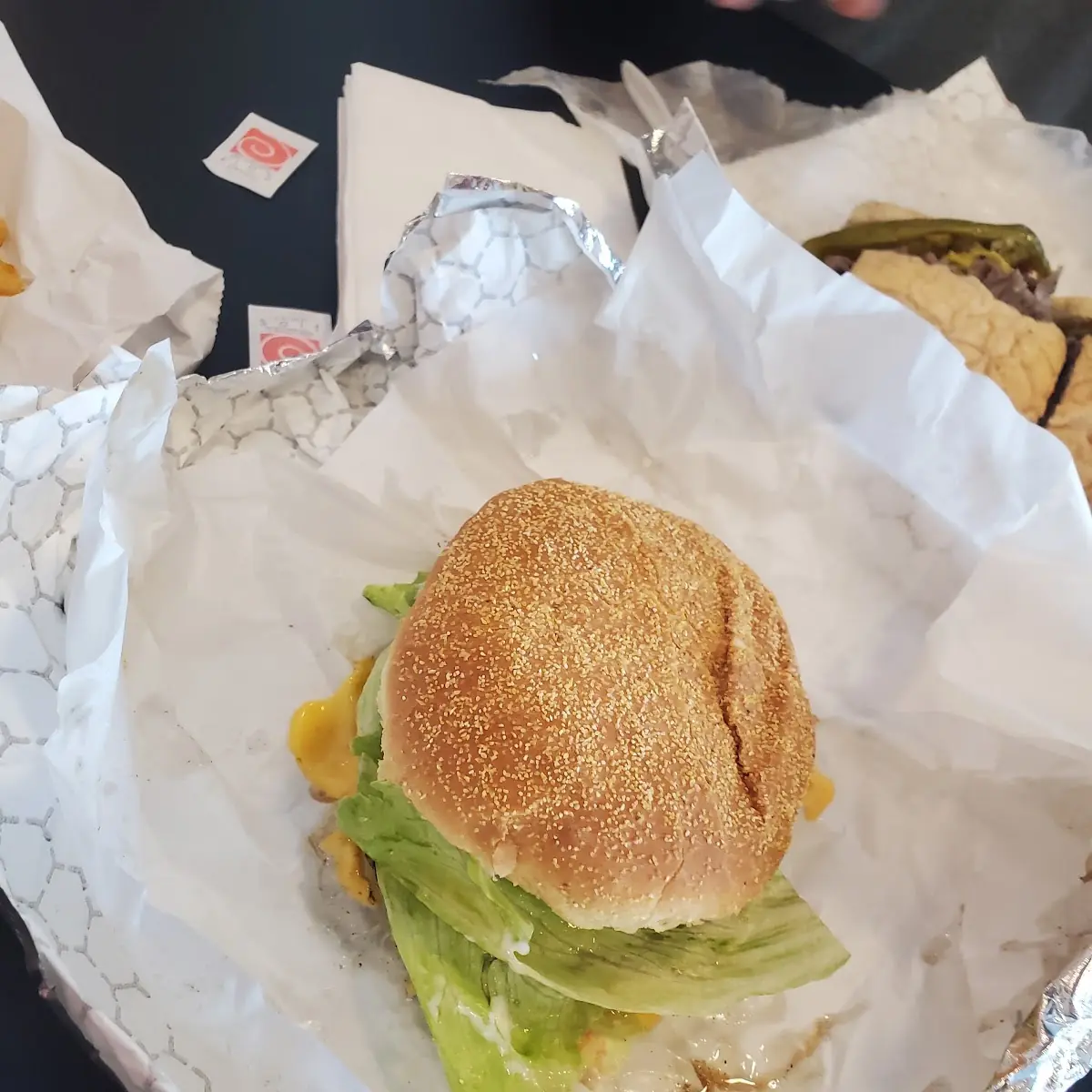 Double Cheeseburger with Everything