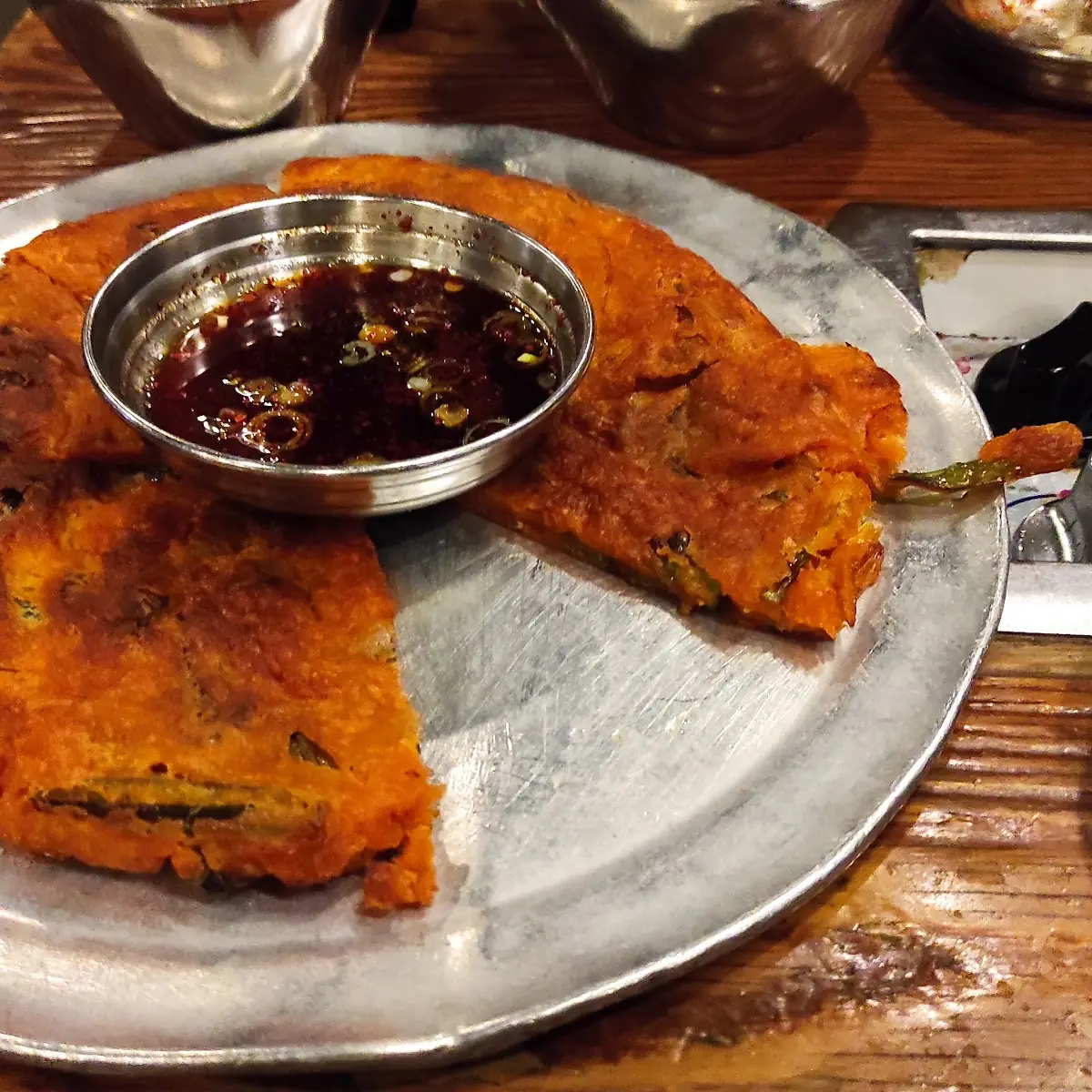 Korean Style Kimchi Pancake