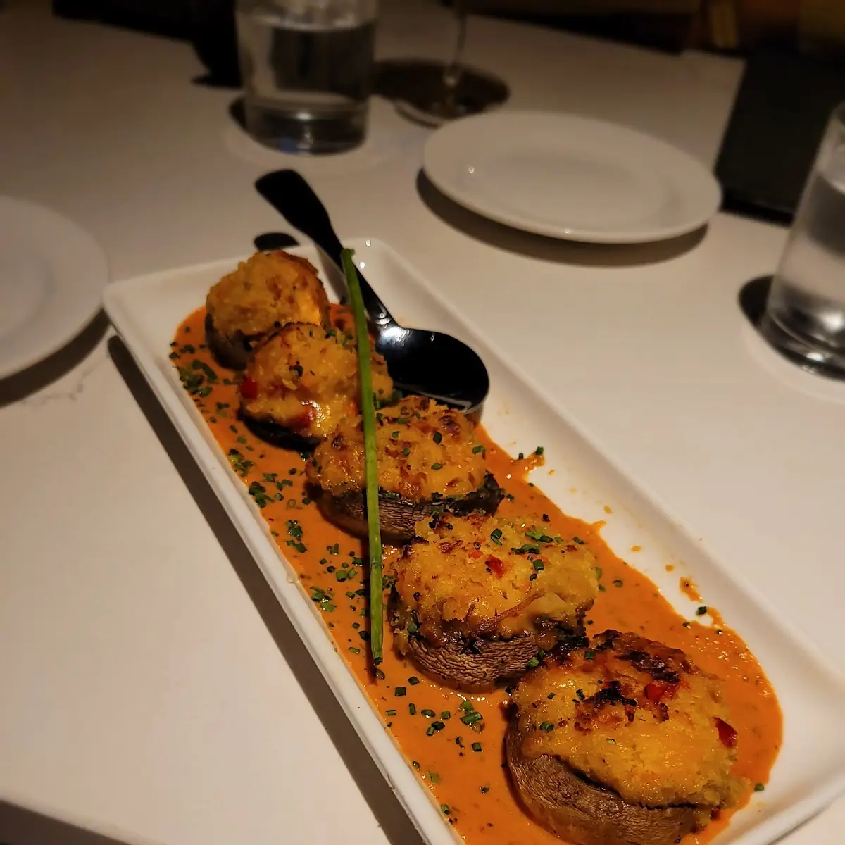 Seafood Stuffed Mushrooms