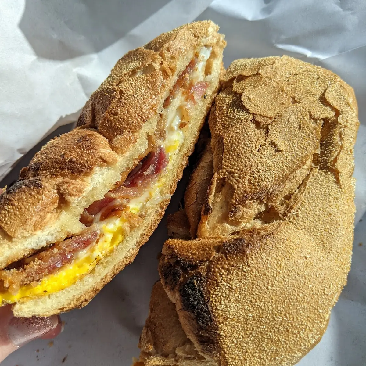 Bacon Egg Cheese Hard Roll