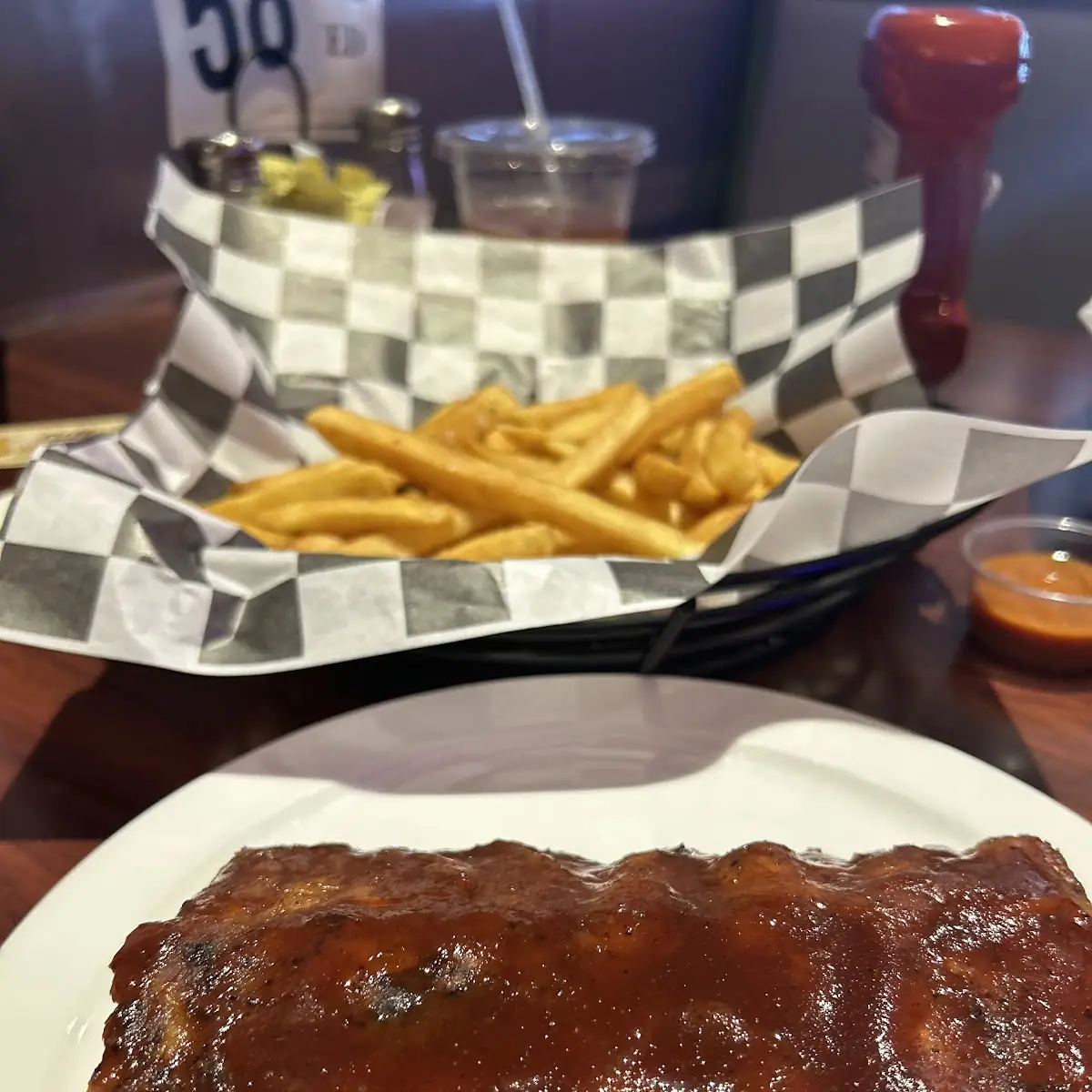 1 2 Rack Ribs with Fries