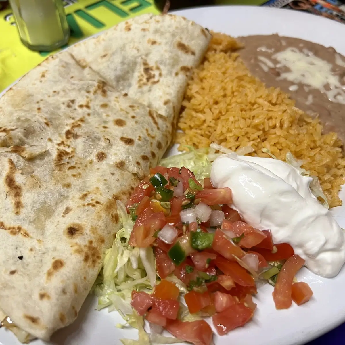 Steak Chicken Burrito