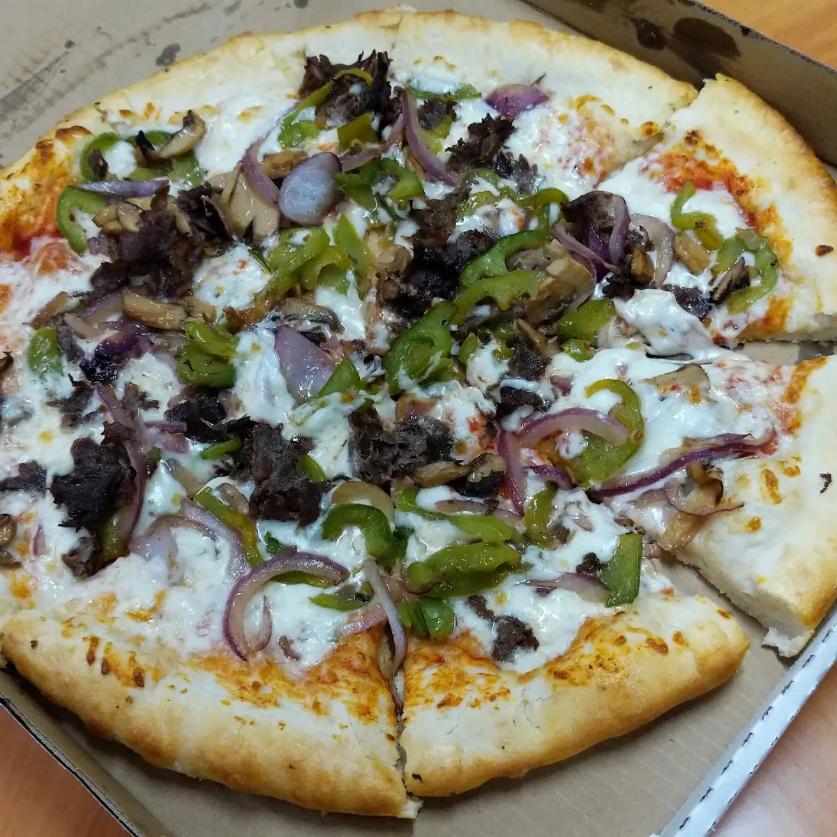 Philly Cheesesteak Pizza